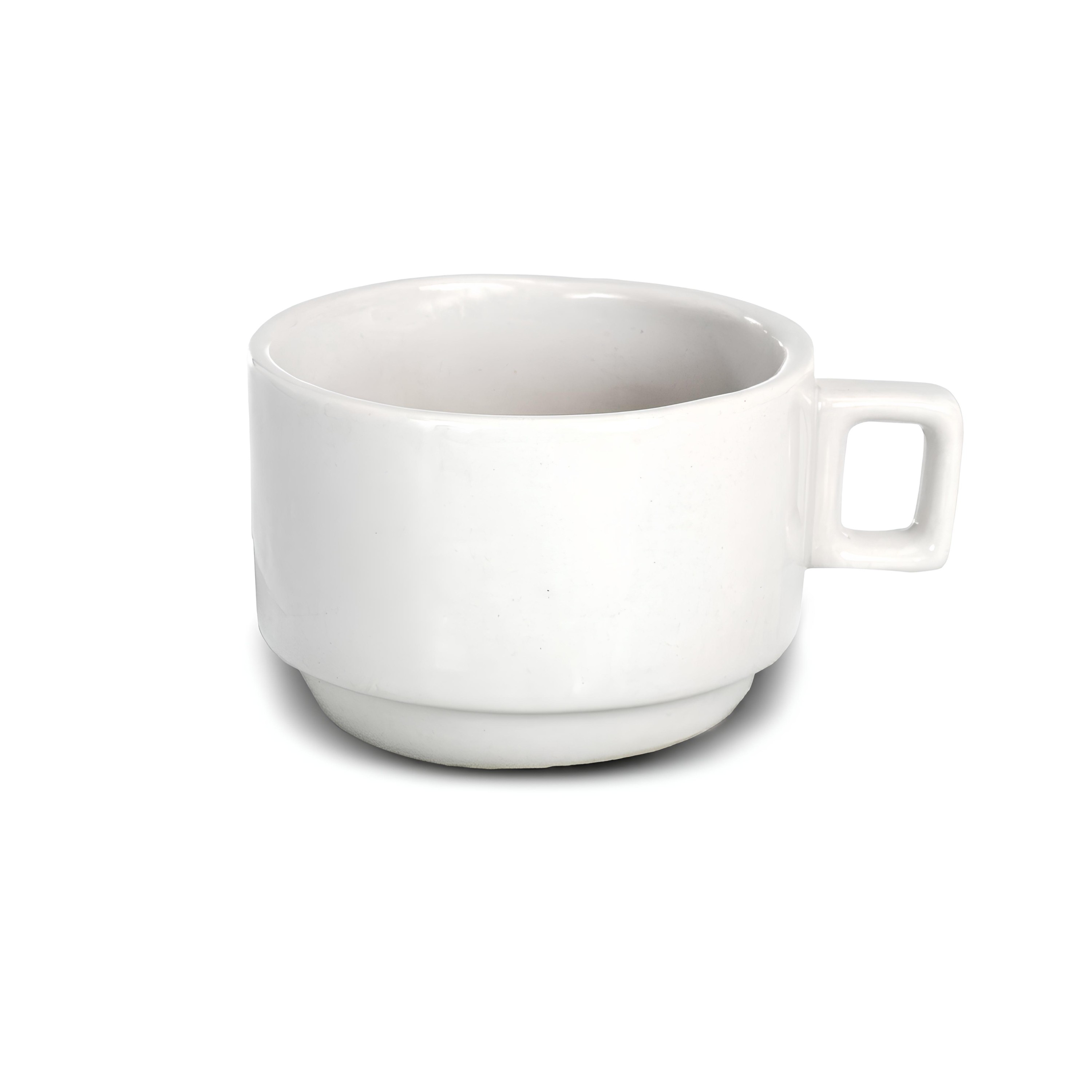XÍCARA CHÁ EMPILHÁVEL PORCELANA 200ML ECONÔMICA     