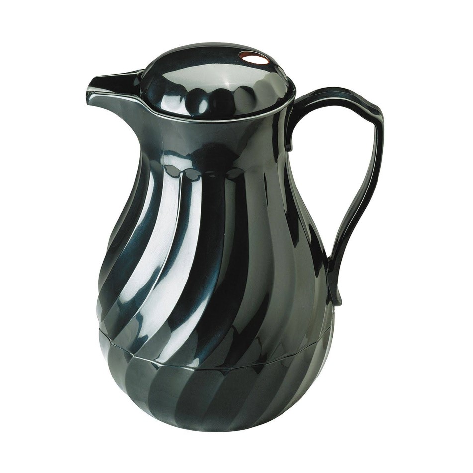 JARRA TÉRMICA PLÁSTICO INQUEBRÁVEL 300ML 16CM PRETA    