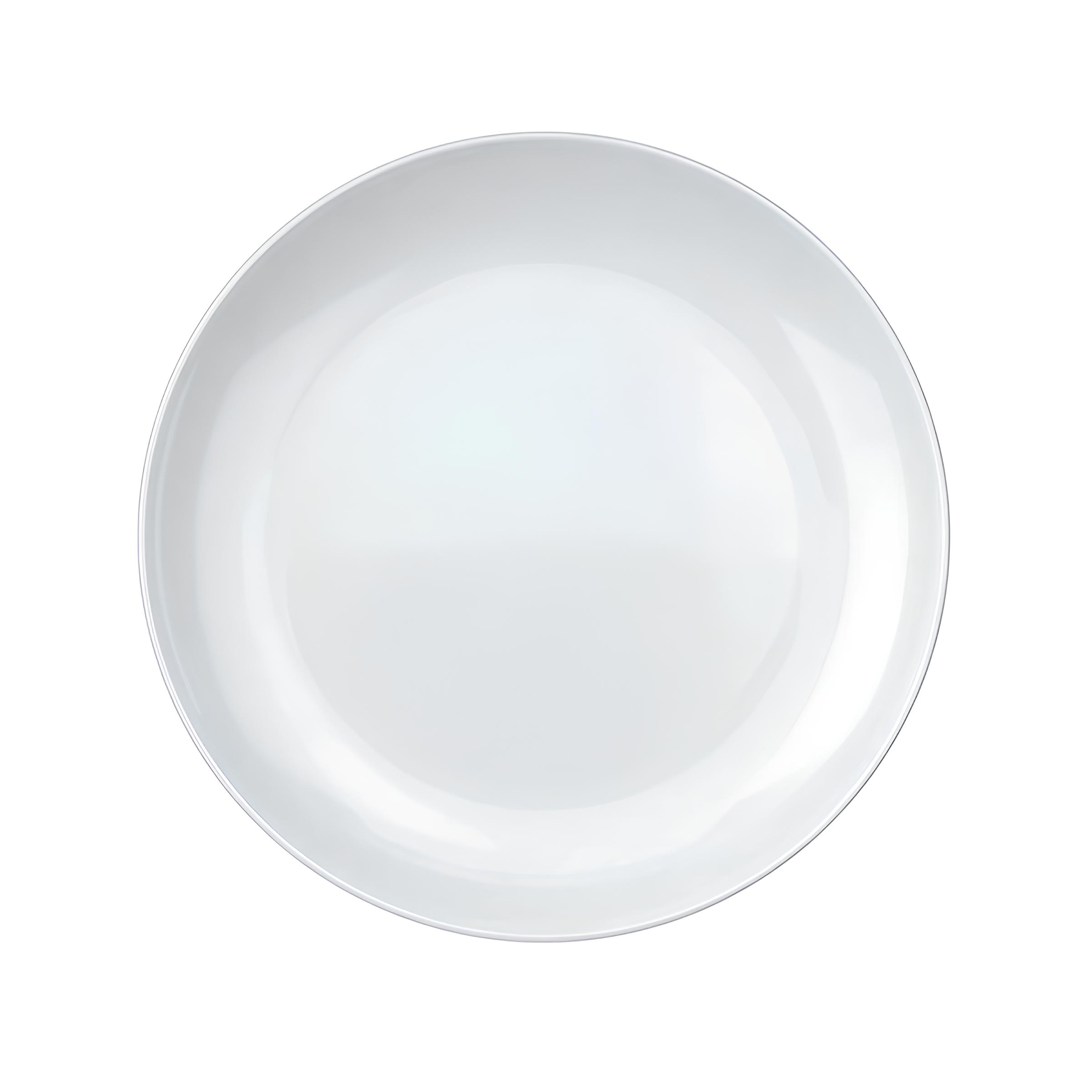 PRATO SOBREMESA VIDRO TEMPERADO OPALINO 19CM 2CM BLANC   