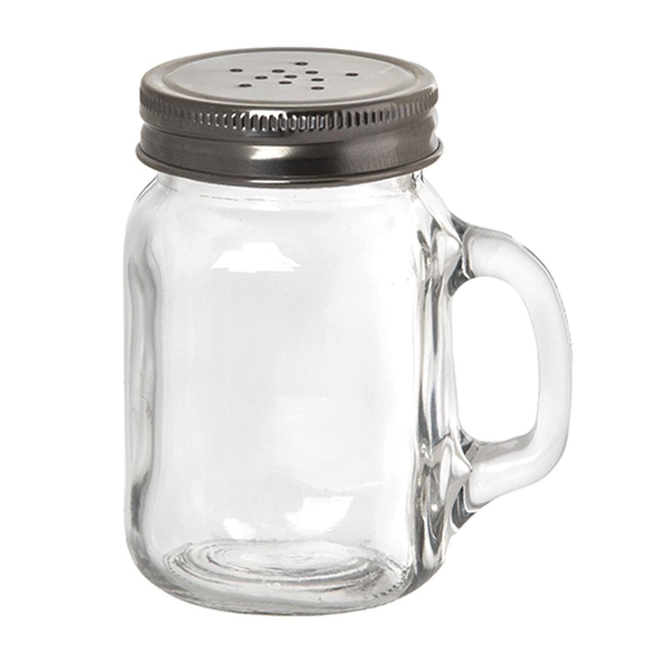 SALEIRO / PIMENTEIRO VIDRO TAMPA METAL 140ML 5,5CM MASON  