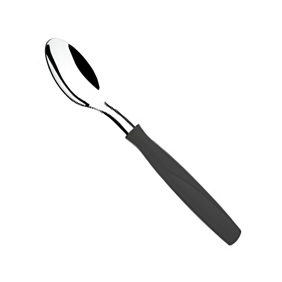 COLHER CHÁ INOX CABO PLÁSTICO 14CM     