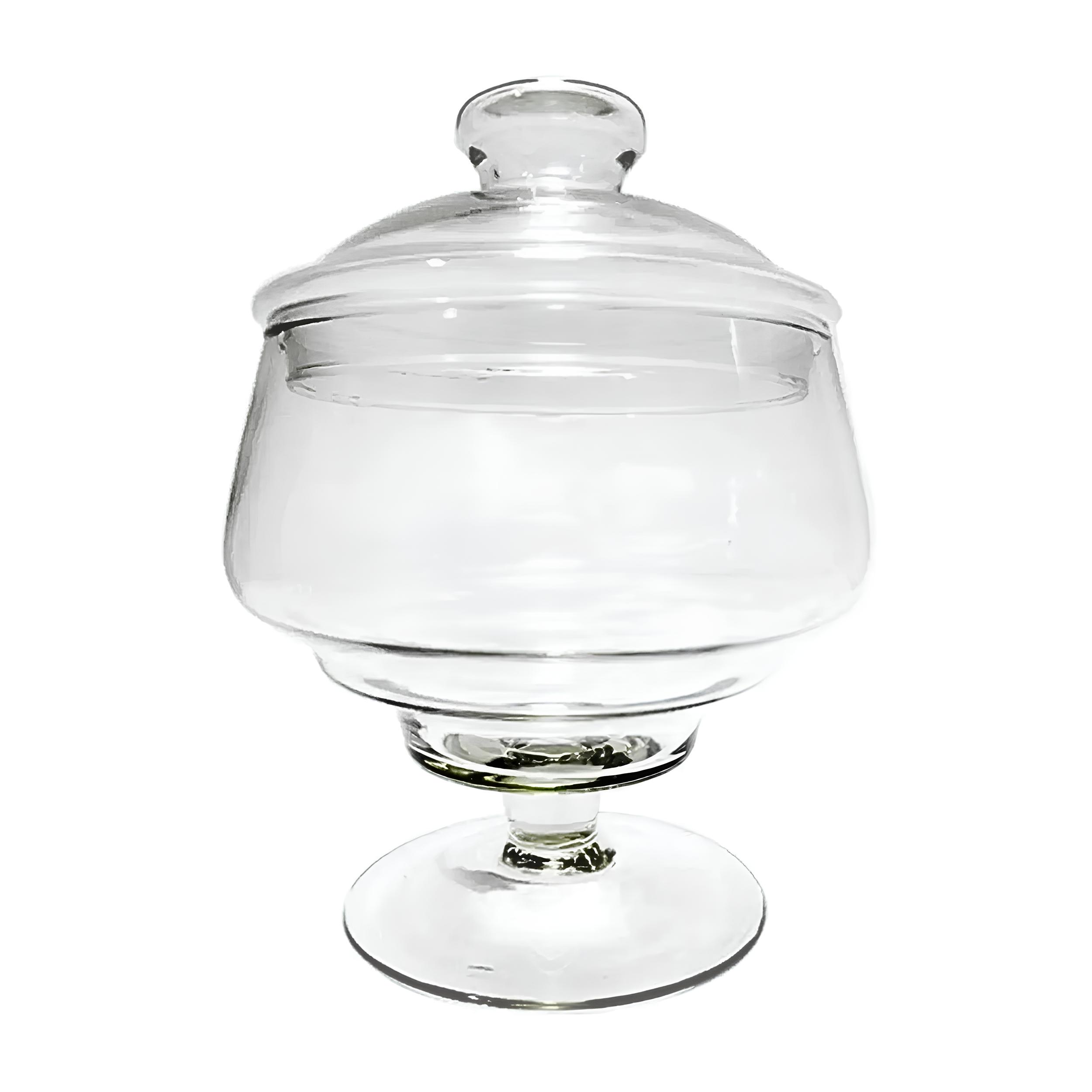 BOMBONIÈRE VIDRO 2,4L 23,5CM BRUNA      