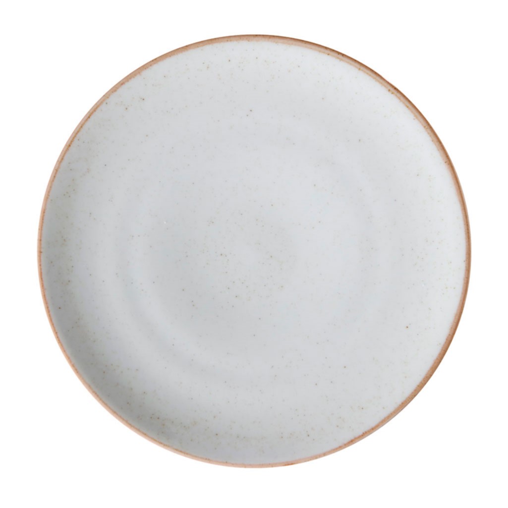 PRATO MESA PORCELANA 28CM 2CM BEGE ARTISAN    