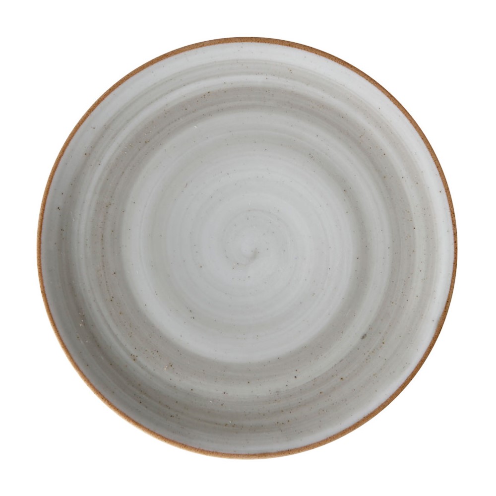 PRATO MESA PORCELANA 28CM GRIS ARTISAN     