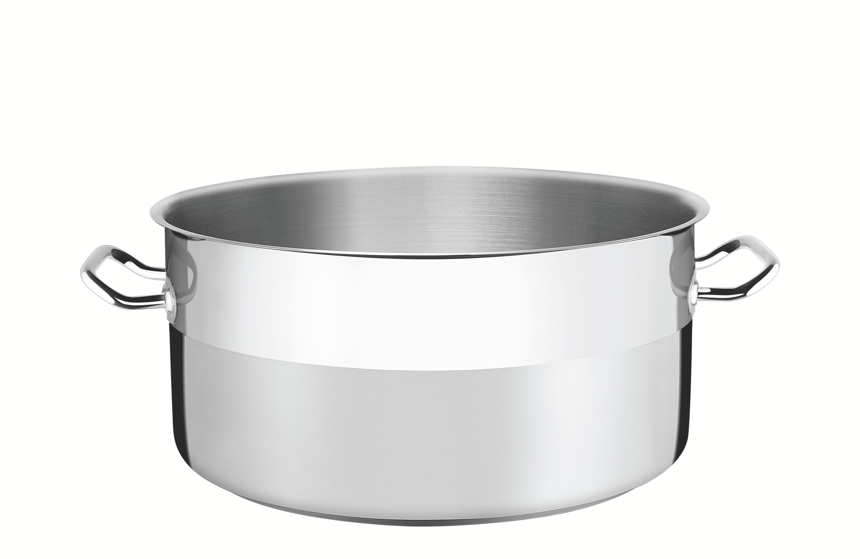 CAÇAROLA RASA INOX FUNDO TRIPLO 40CM     