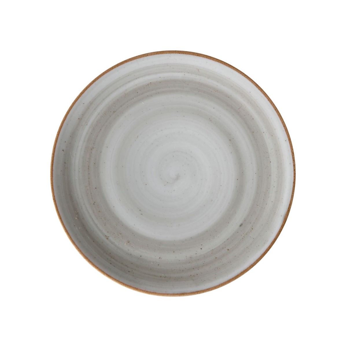 PRATO SOBREMESA PORCELANA 24CM GRIS ARTISAN     