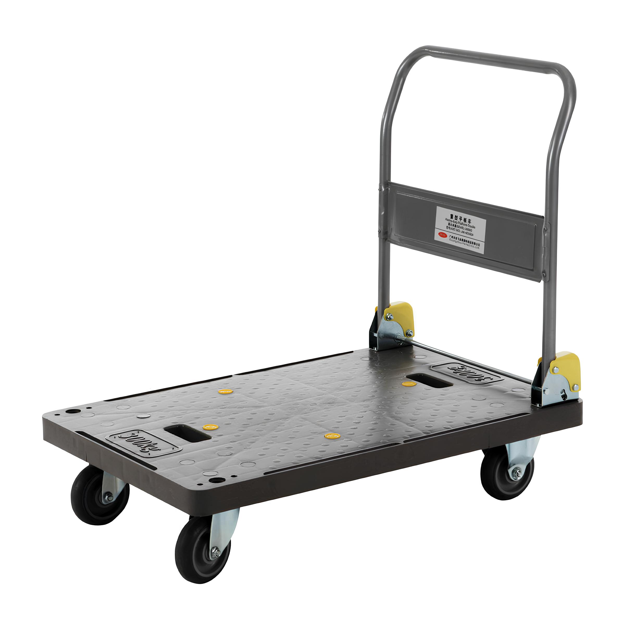 CARRO PLATAFORMA ALÇA DOBRÁVEL CAP 300KG 90X60CM    