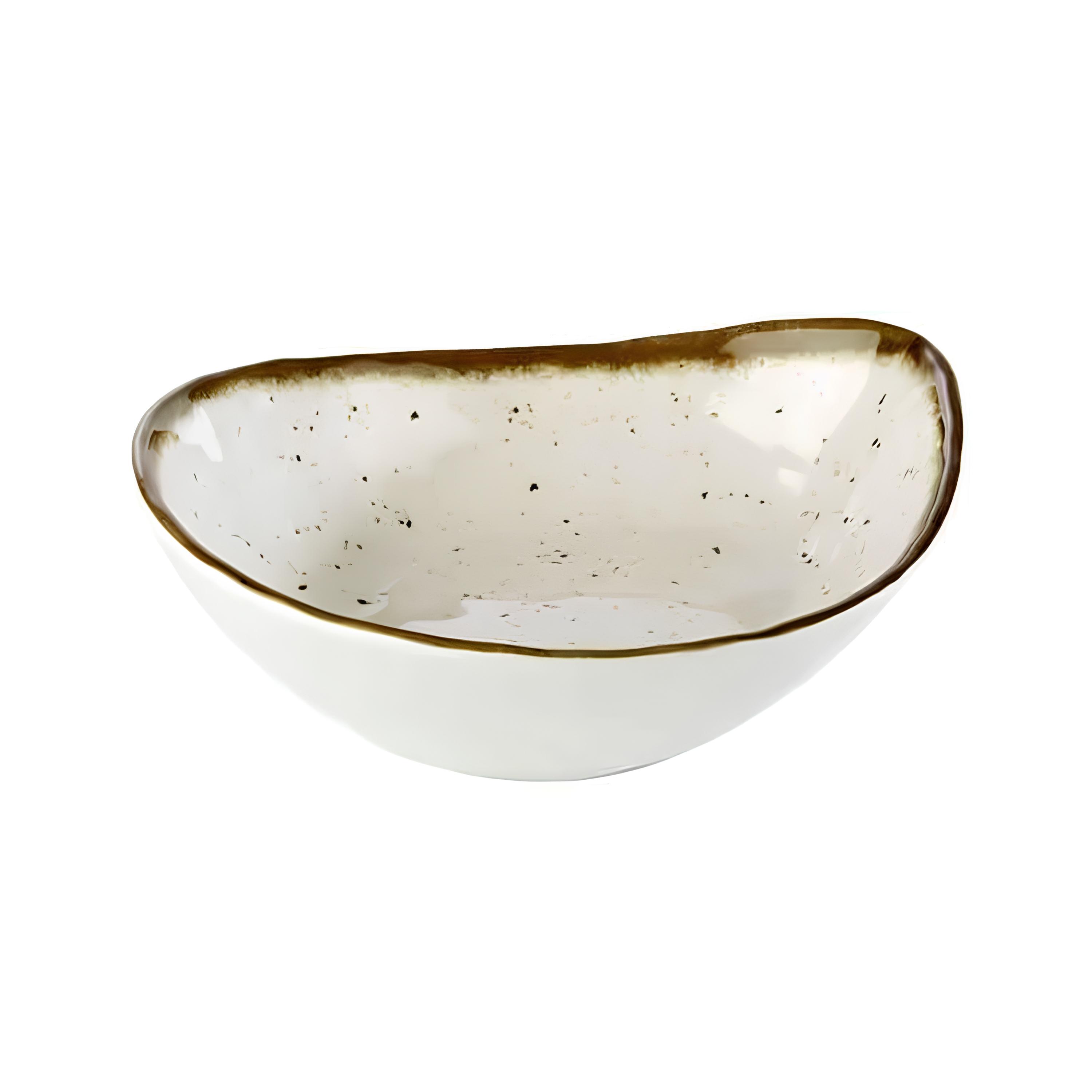 TIGELA OVAL MELAMINA 23X19CM 600ML STONE ART    