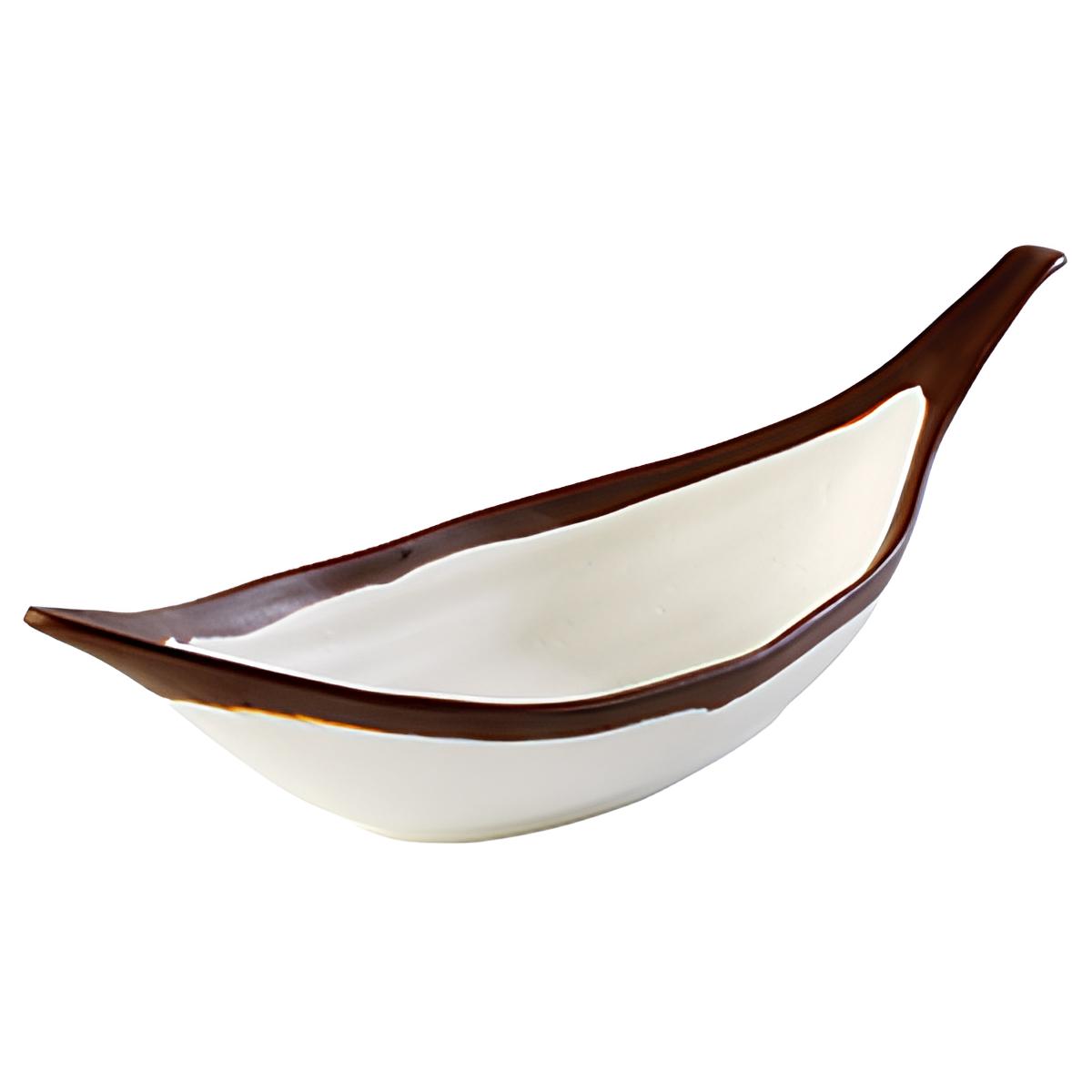 TIGELA CANOA MELAMINA 30,5X10CM 170ML BEGE CROCKER    