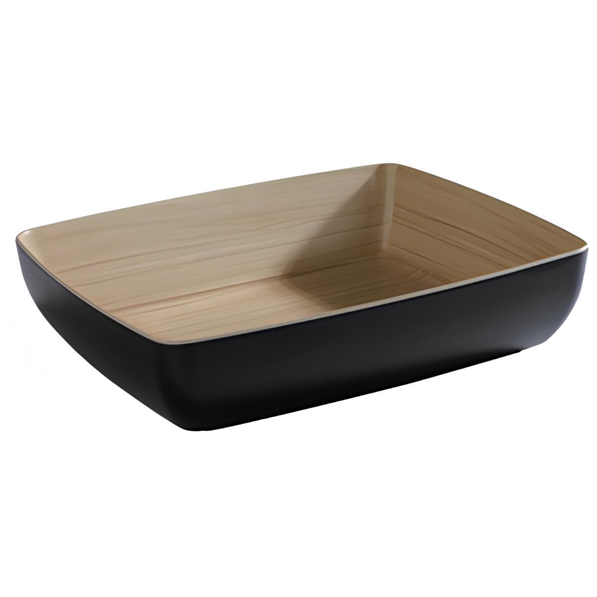 TRAVESSA MELAMINA GN1/2 32,5X26,5CM 4L PRETA FRIDA    