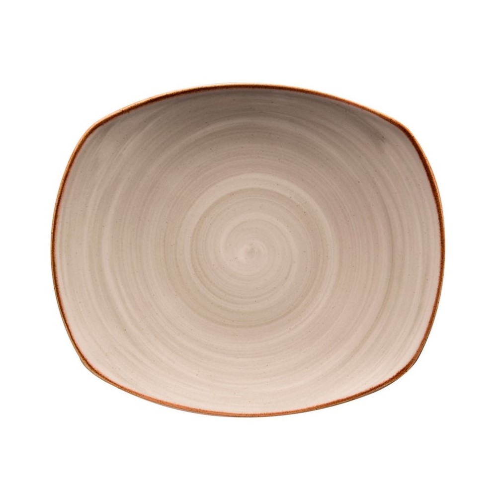 PRATO RASO PORCELANA 30 CM GRIS ARTISAN CORONA   