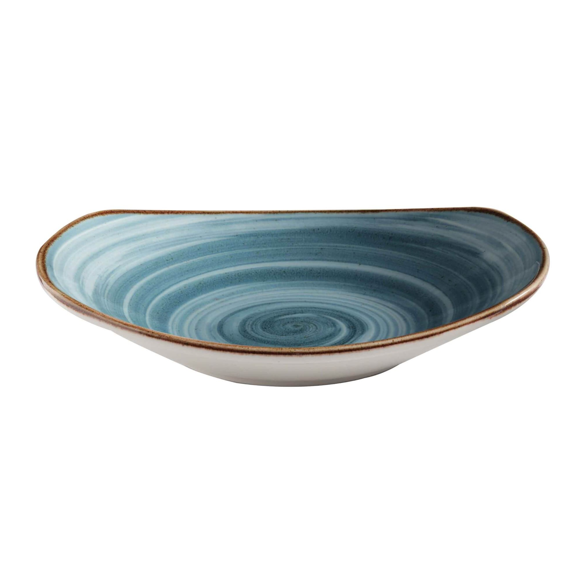 PRATO FUNDO PORCELANA 29X25CM H5,5CM AZUL ARTISAN