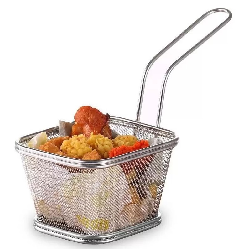 MINI CESTA INOX APERITIVOS 10,5X9CM      