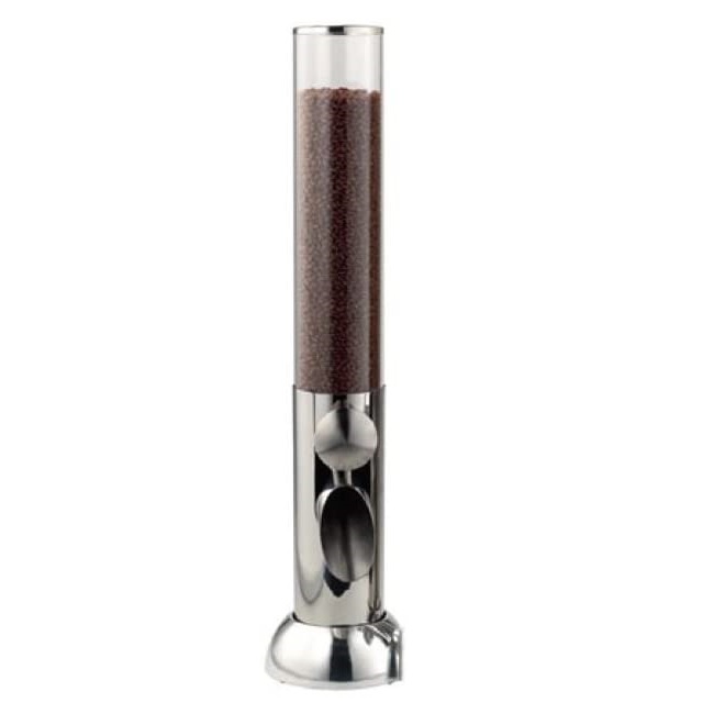 PORTA CEREAIS ACRÍLICO BASE INOX 2,5L 17CM CONNECT   