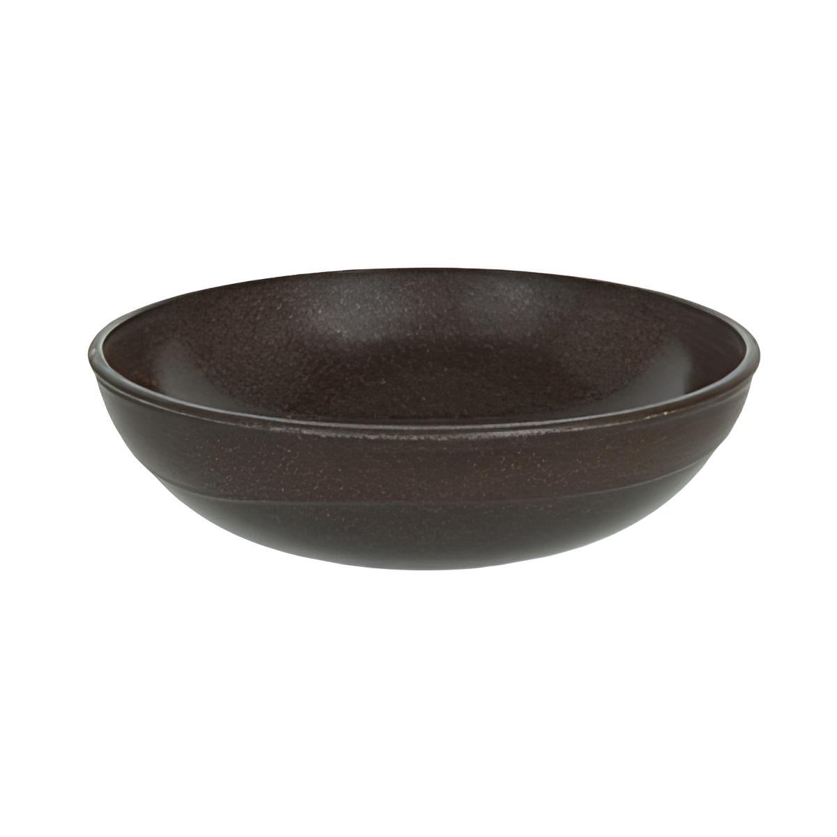 SALADEIRA PLÁSTICO/MADEIRA 25,4CM IMBUIA       