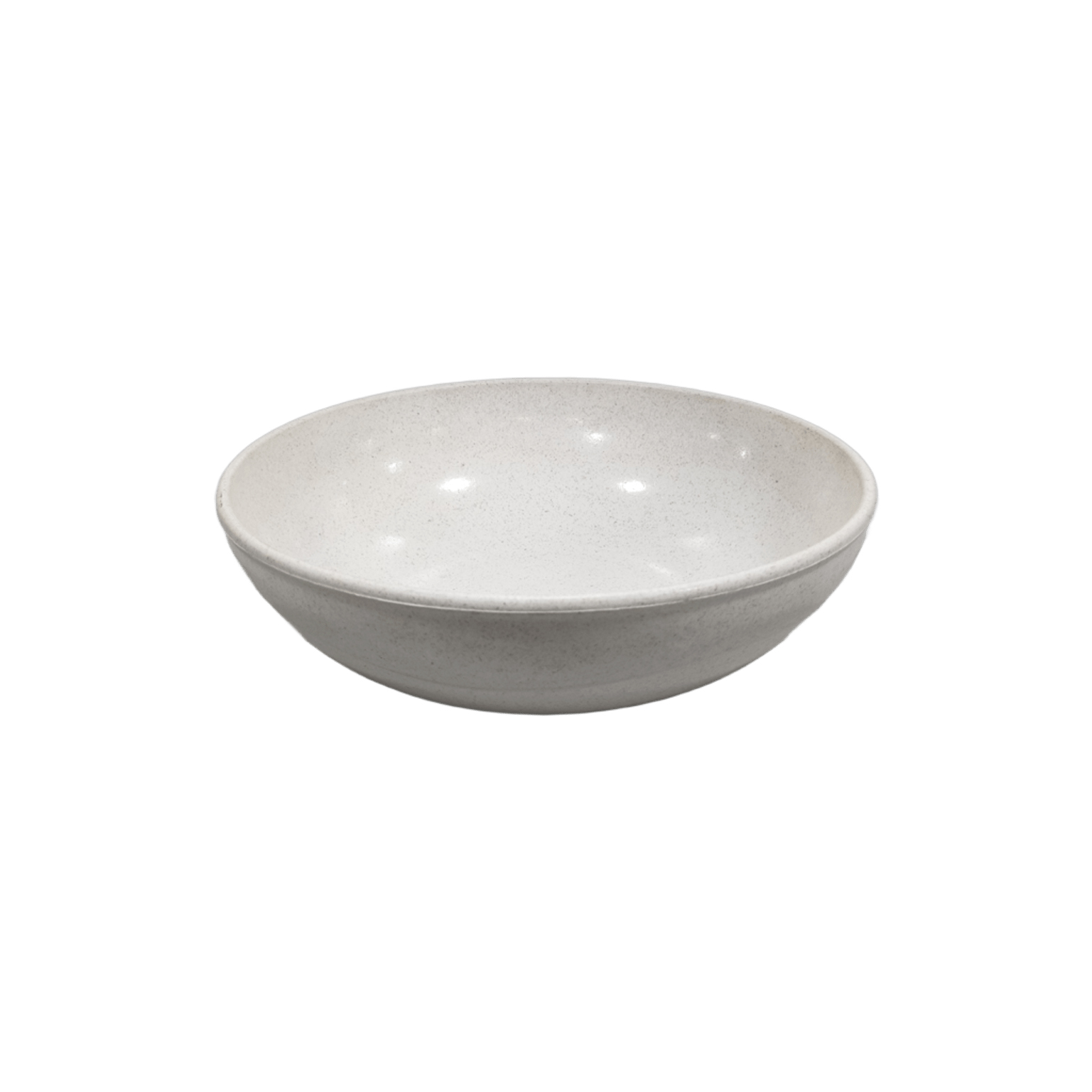 SALADEIRA PLÁSTICO/MADEIRA 25,4CM MARFIM       