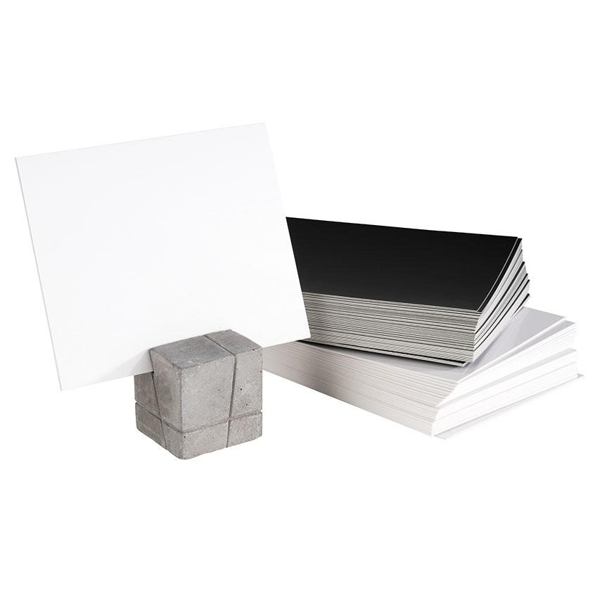 KIT 4 IDENTIFICADORES MESA CONCRETO 3X3CM CUBO + 30 ETIQUETAS 