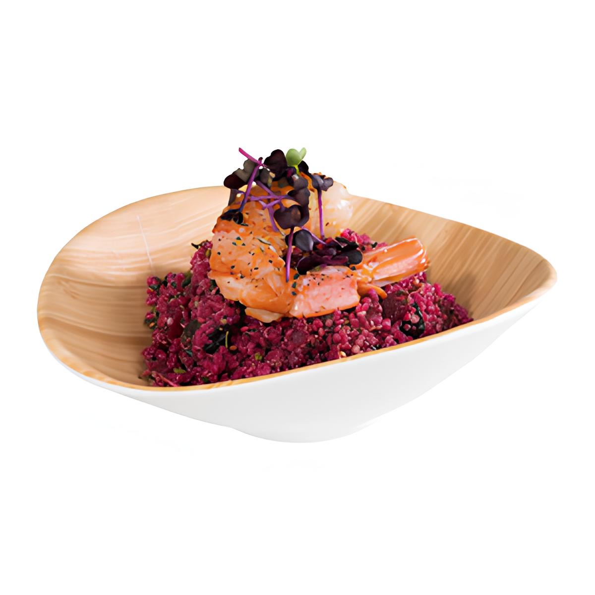 BOWL CURVO MELAMINA 17,5X15,5CM BAMBOO      