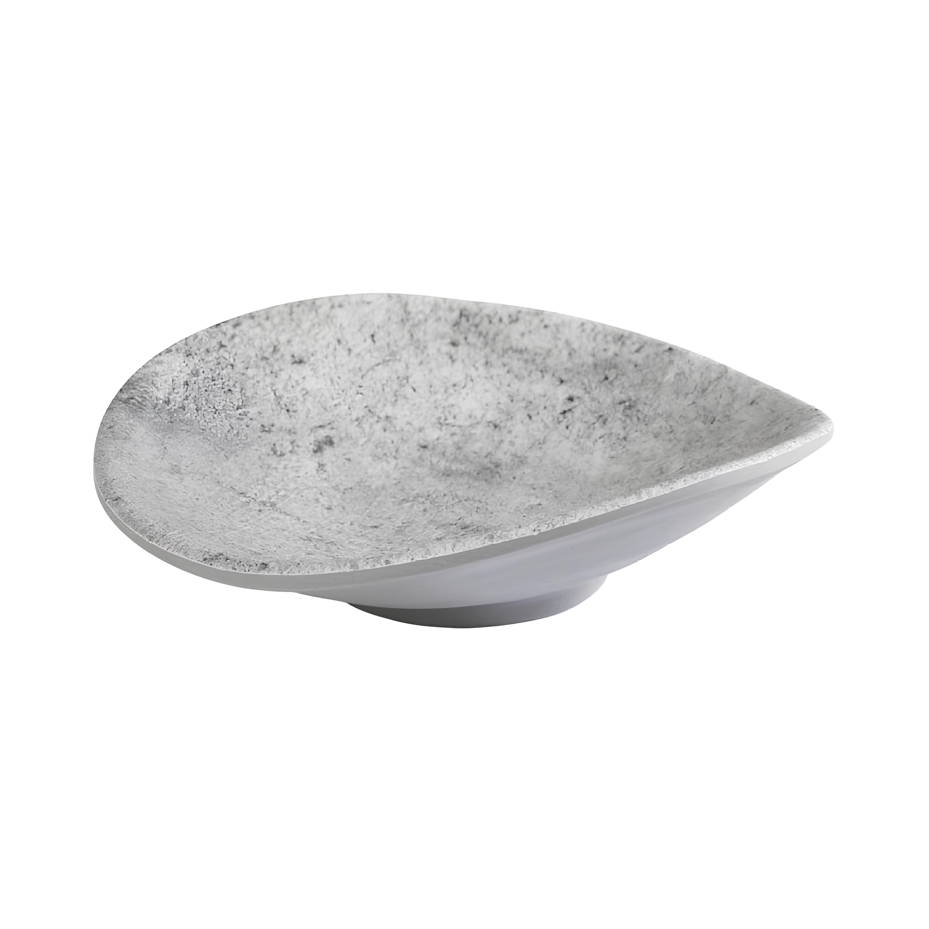 MINI BOWL CURVO OVAL MELAMINA 10,5X10CM CINZA ELEMENT   