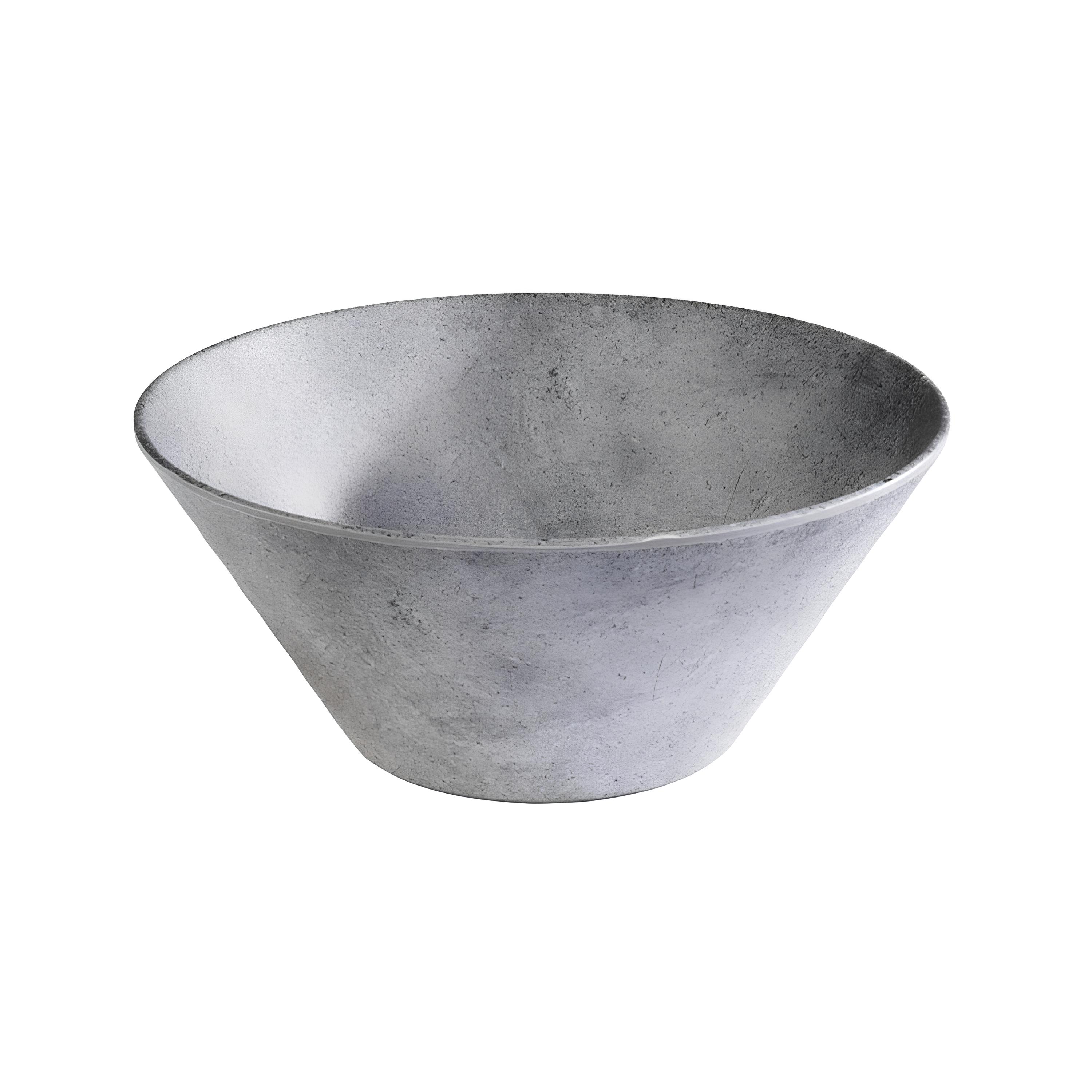 SALADEIRA MELAMINA 28CM 3L CINZA ELEMENT     