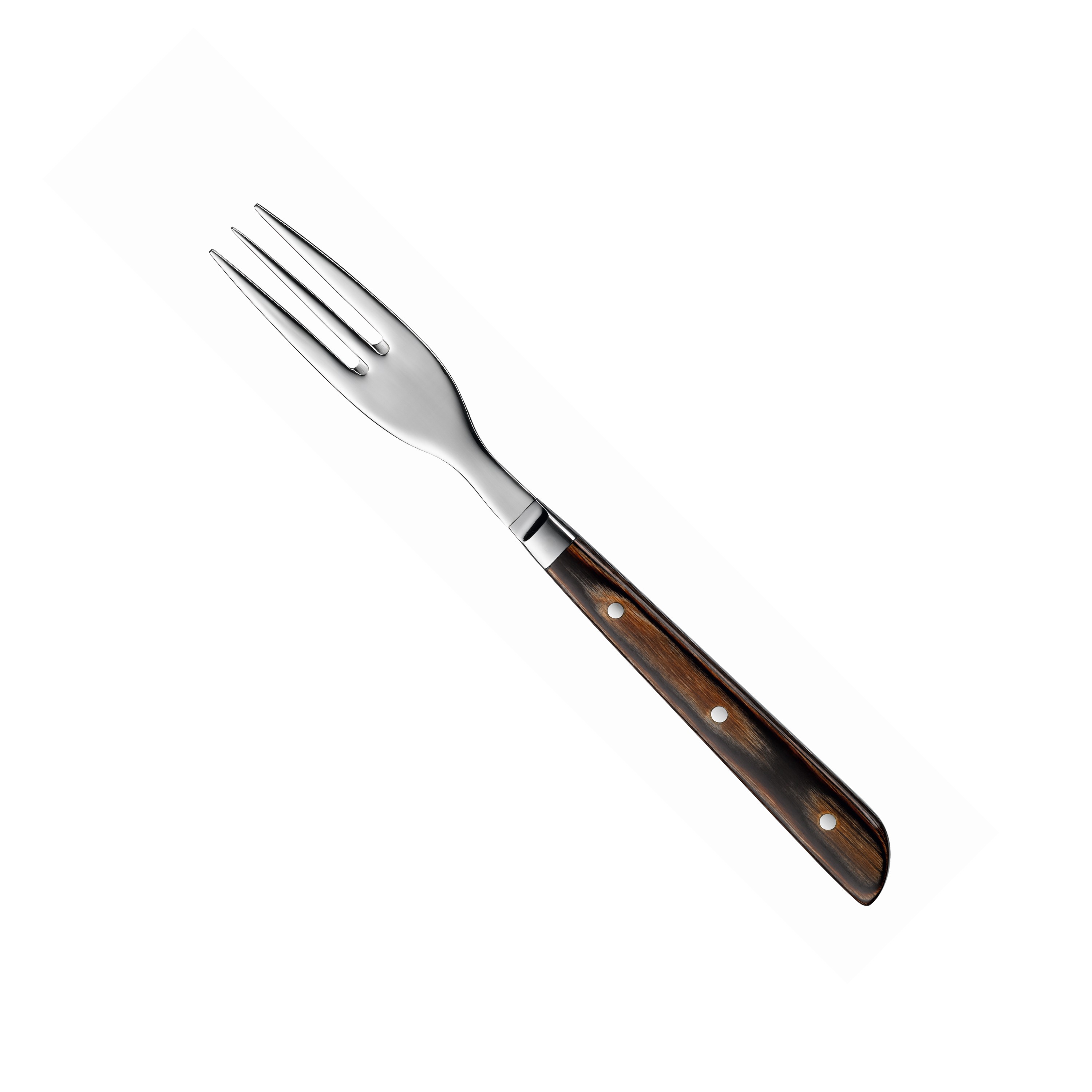 GARFO STEAK INOX CABO MADEIRA PLASTIFICADA 21CM    