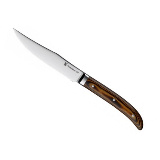 FACA STEAK INOX CABO MADEIRA PLASTIFICADA 24CM    