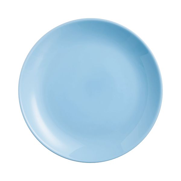 PRATO SOBREMESA VIDRO TEMPERADO 19CM LOONA/DIWALLI AZUL