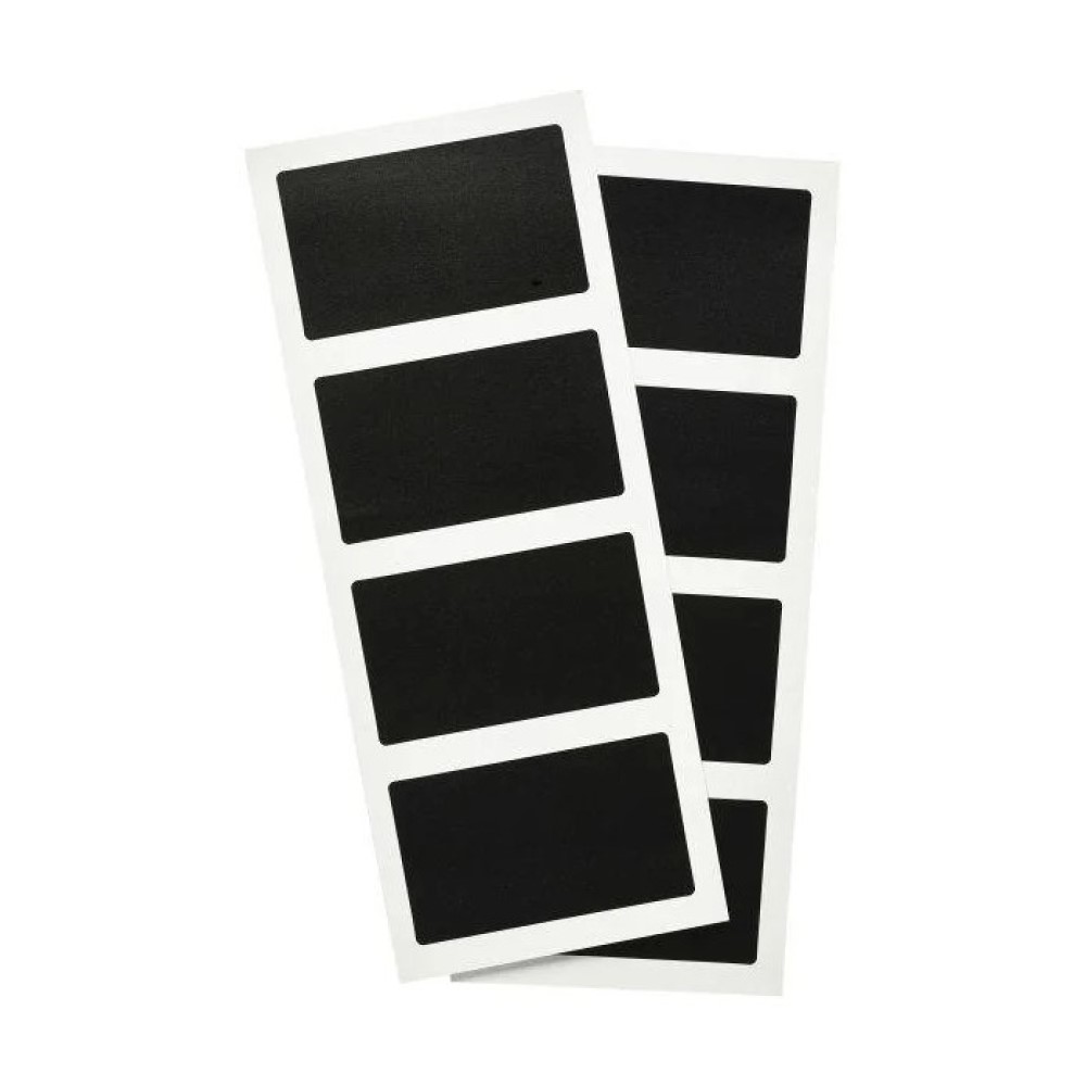 ADESIVO IDENTIFICADOR PVC 8X4,5CM 8UN PRETA     