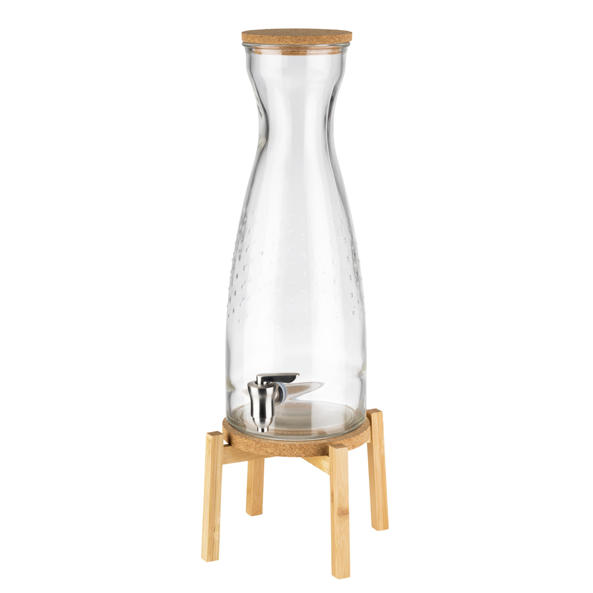 SUQUEIRA VIDRO BASE MADEIRA 4,5L 23CM     