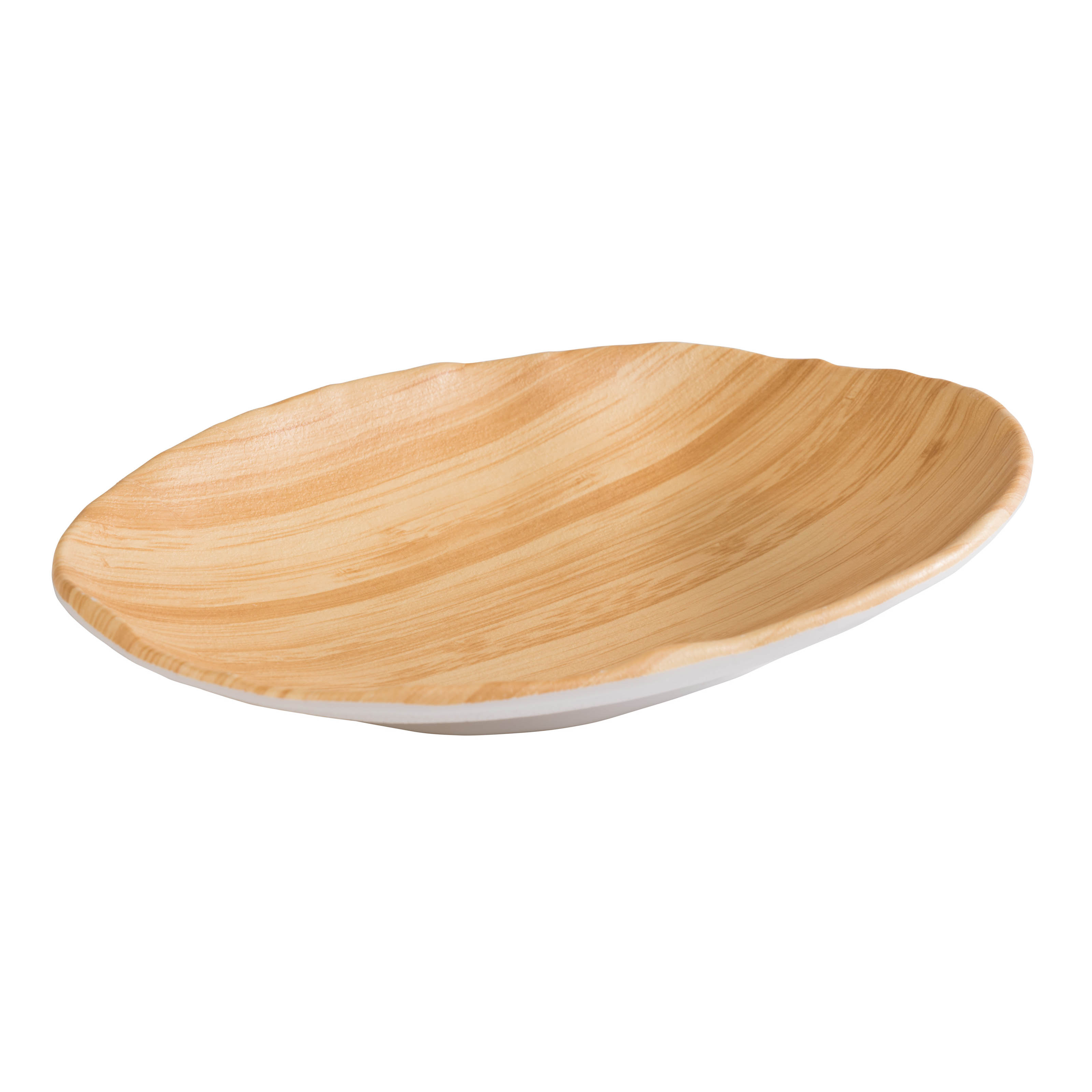BOWL OVAL MELAMINA 24X17CM BAMBOO      