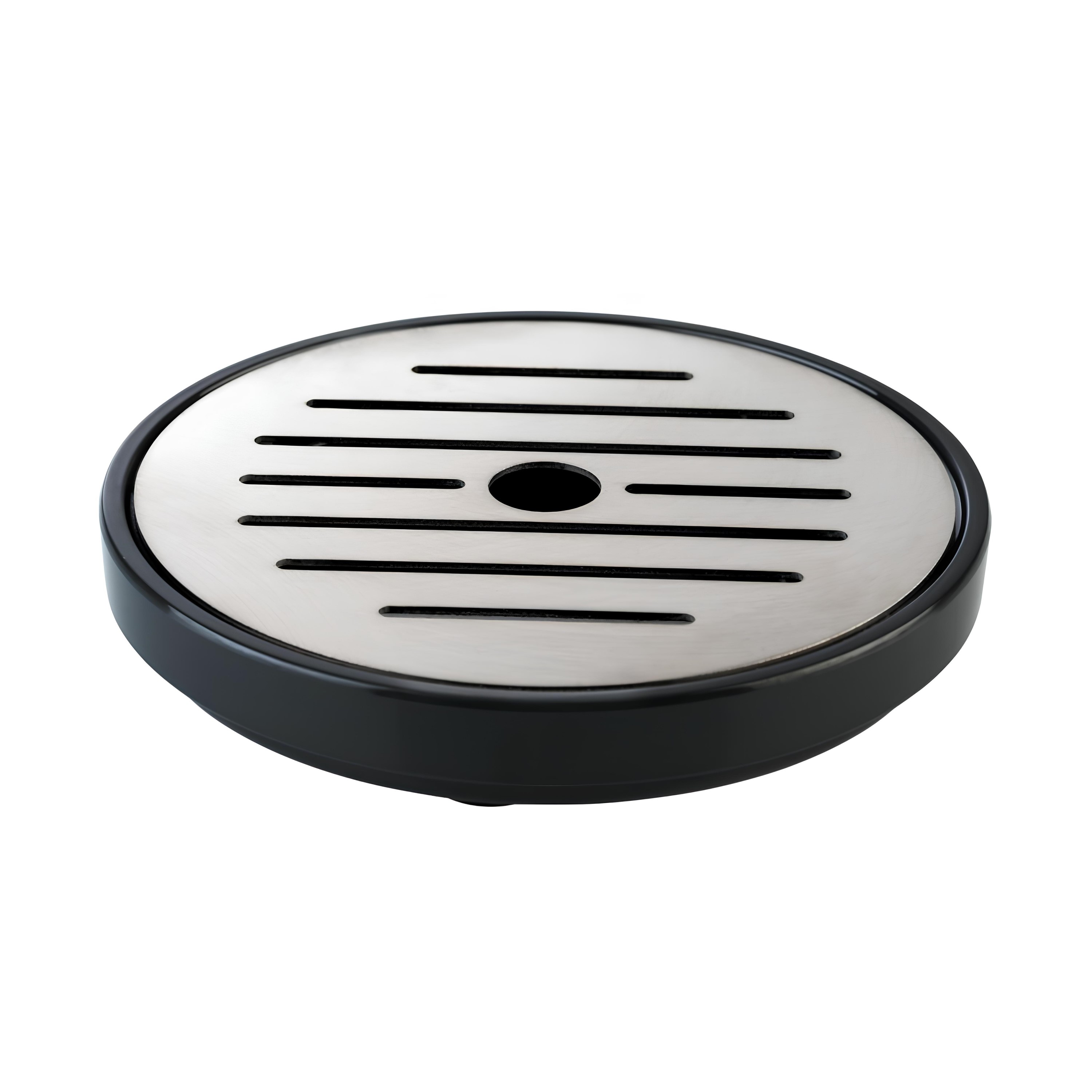 SUPORTE COPOS ANTI-GOTAS MELAMINA/INOX 9,5CM