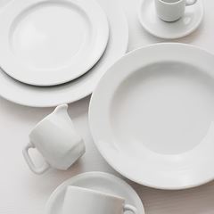 PRATO DE SOBREMESA PORCELANA CILÍNDRICA 19CM     