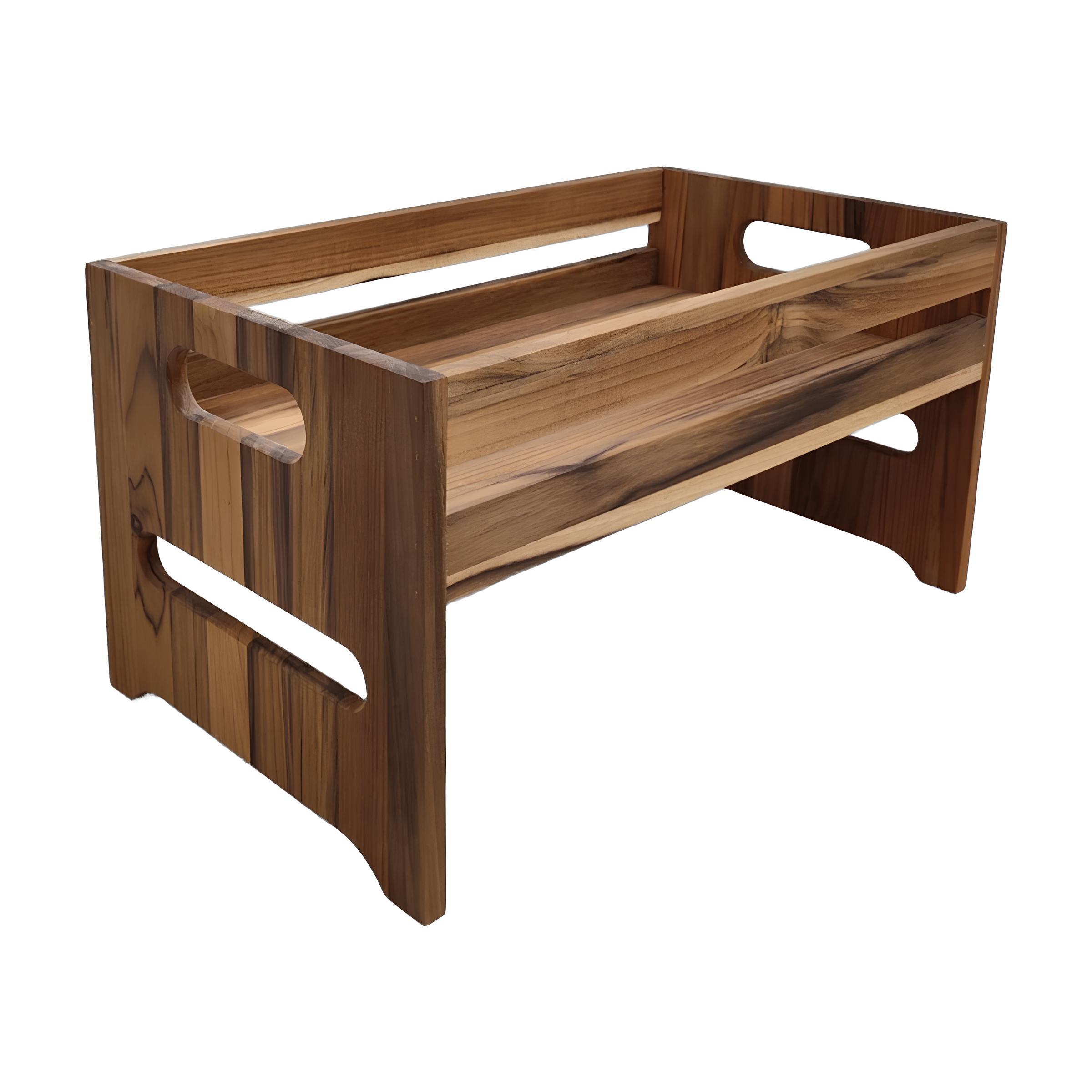 MÓDULO ENCAIXE MADEIRA TECA 45,5X26CM ALTO     