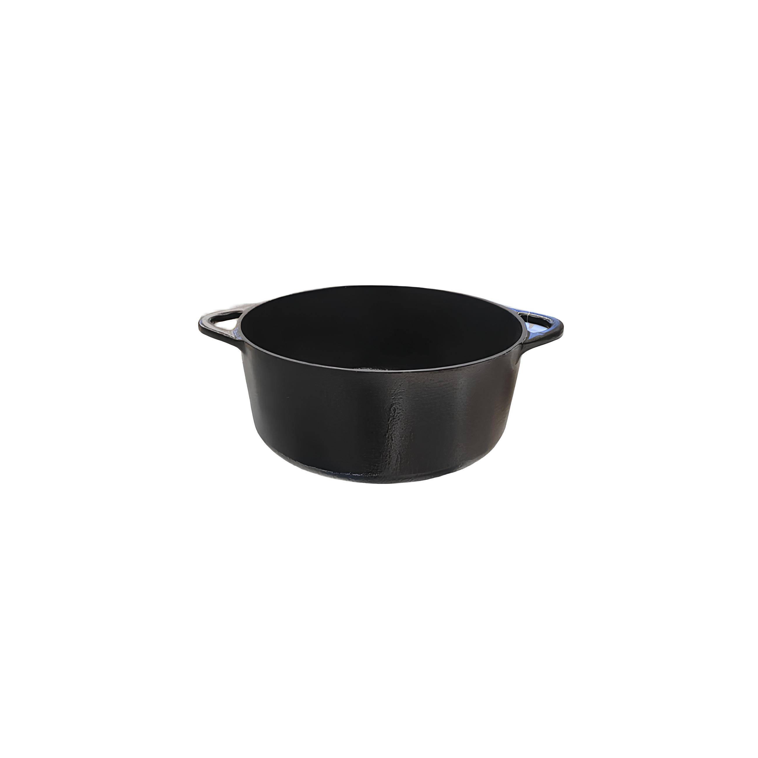 MINI CAÇAROLA FERRO FUNDIDO 10CM 350ML ESMALTE PRETO FOSCO GRAND 