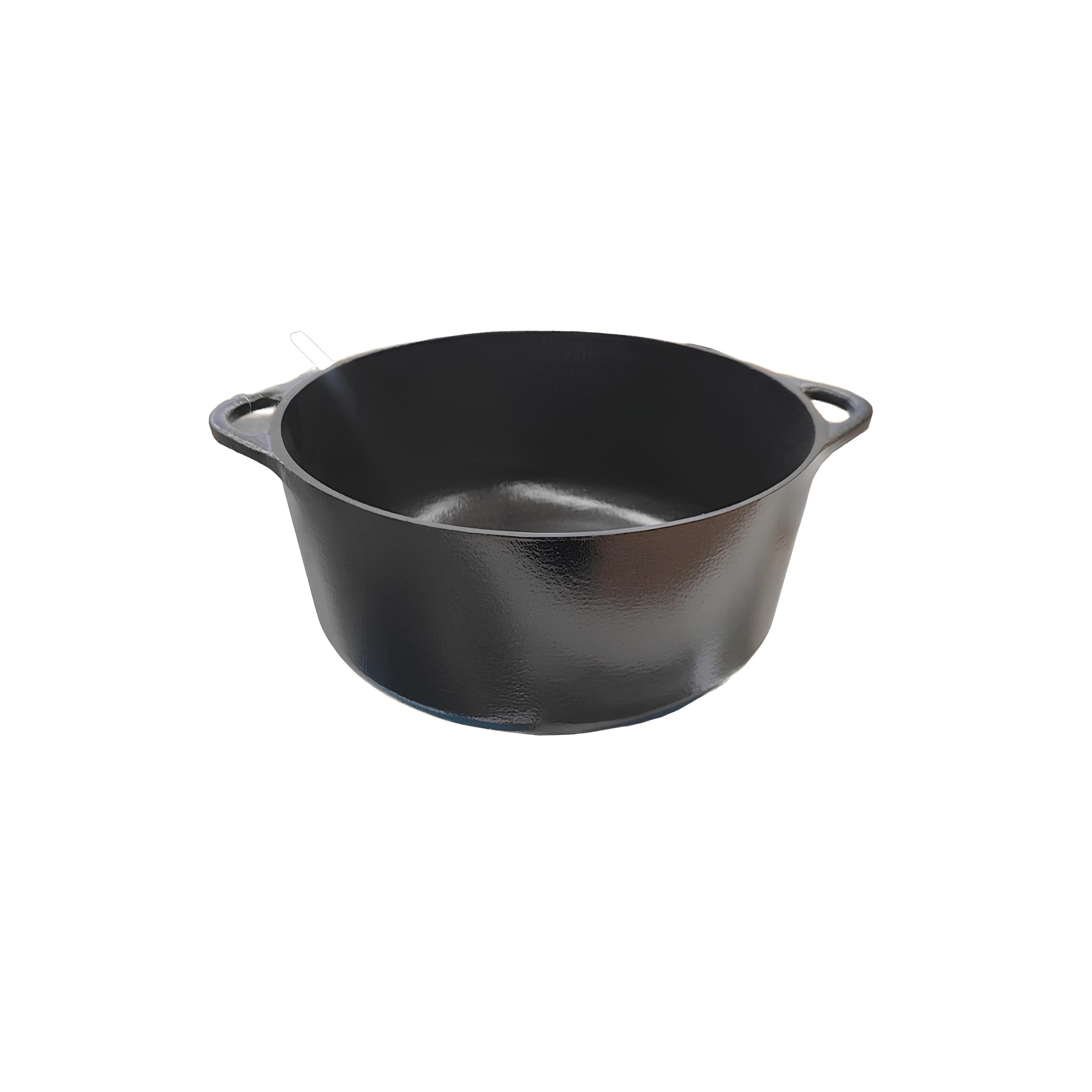 MINI CAÇAROLA FERRO FUNDIDO 12CM 600ML ESMALTE PRETO FOSCO GRAND 