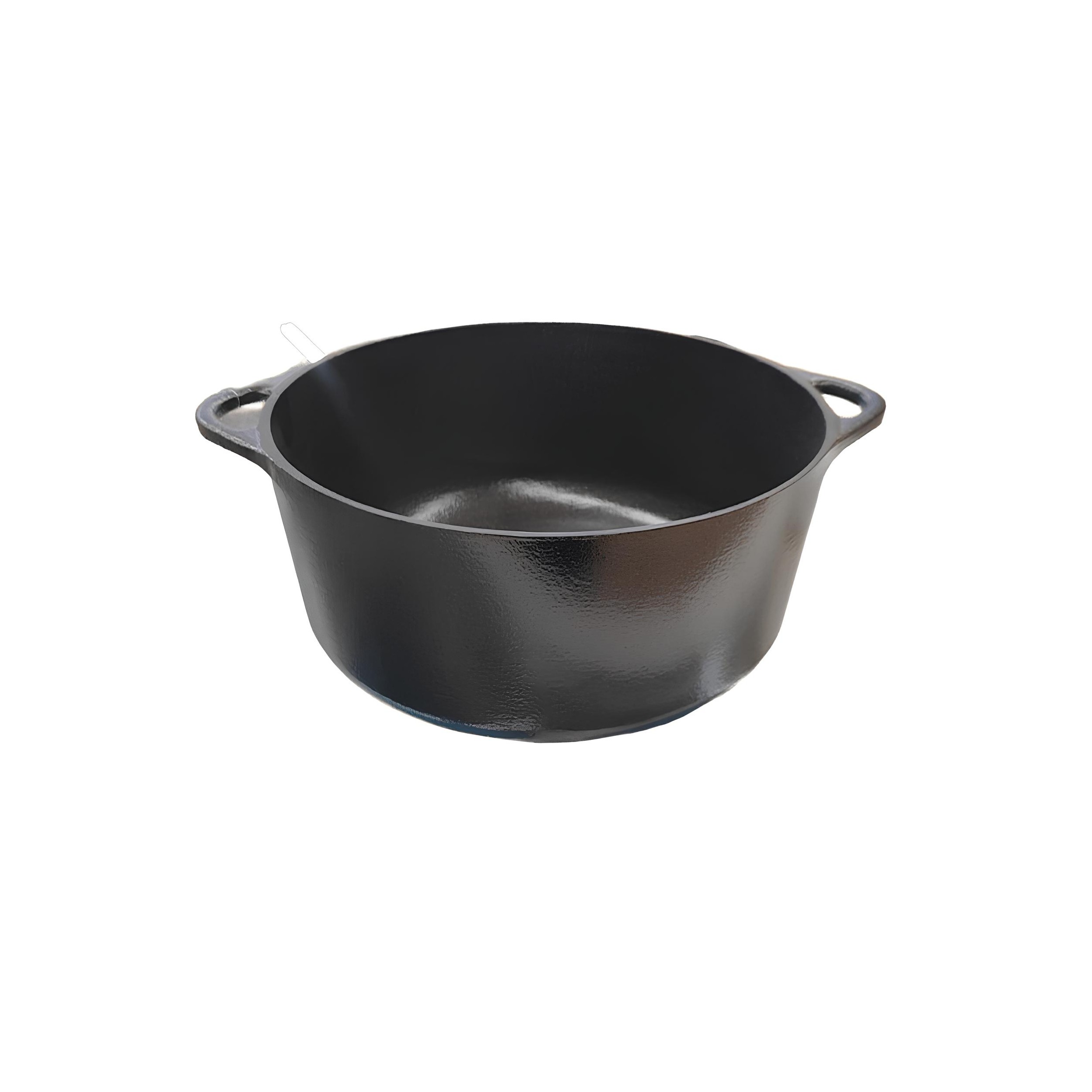 MINI CAÇAROLA FERRO FUNDIDO 14CM 750ML ESMALTE PRETO FOSCO GRAND 
