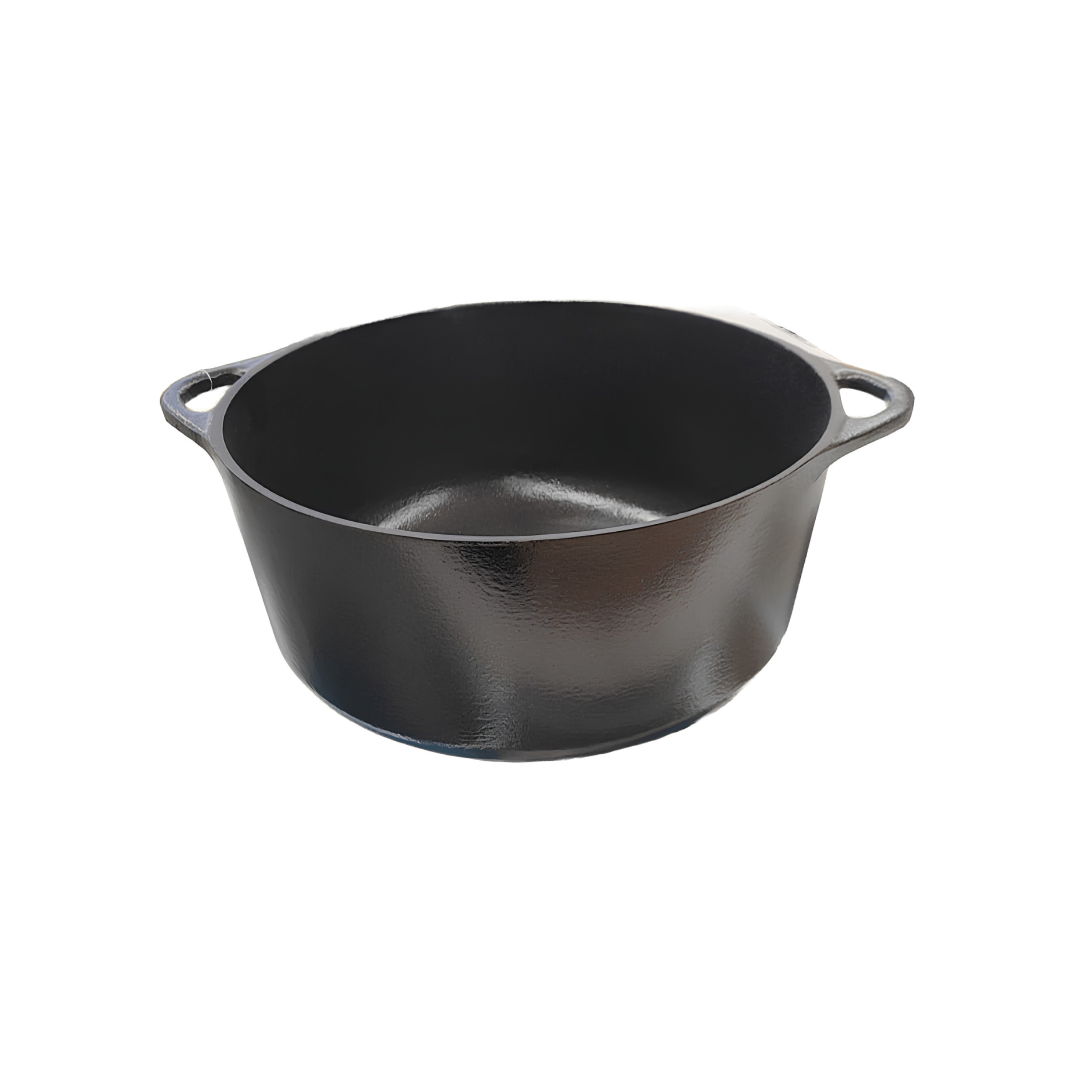 CAÇAROLA FERRO FUNDIDO 28CM 5,8L ESMALTE PRETO FOSCO GRAND CHEF 