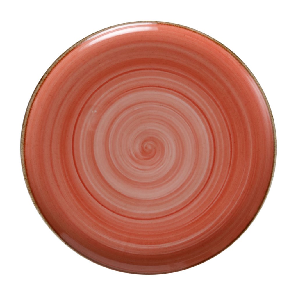 PRATO MESA PORCELANA Ø28CM H2CM SALMÃO ARTISAN