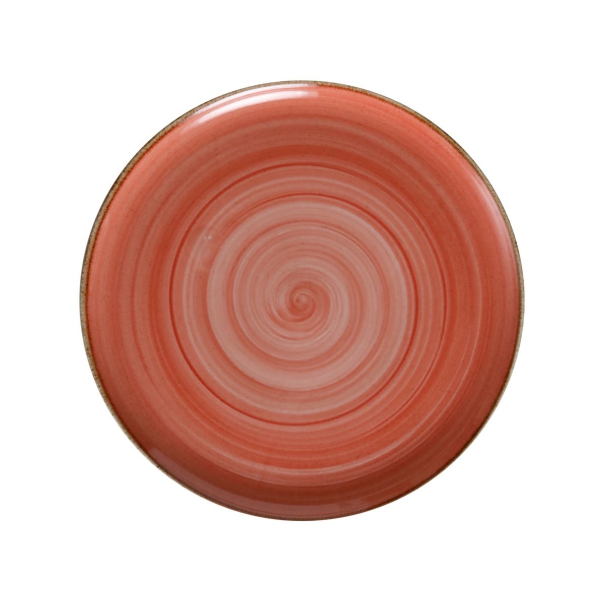 PRATO SOBREMESA PORCELANA 24CM 2CM SALMÃO ARTISAN    