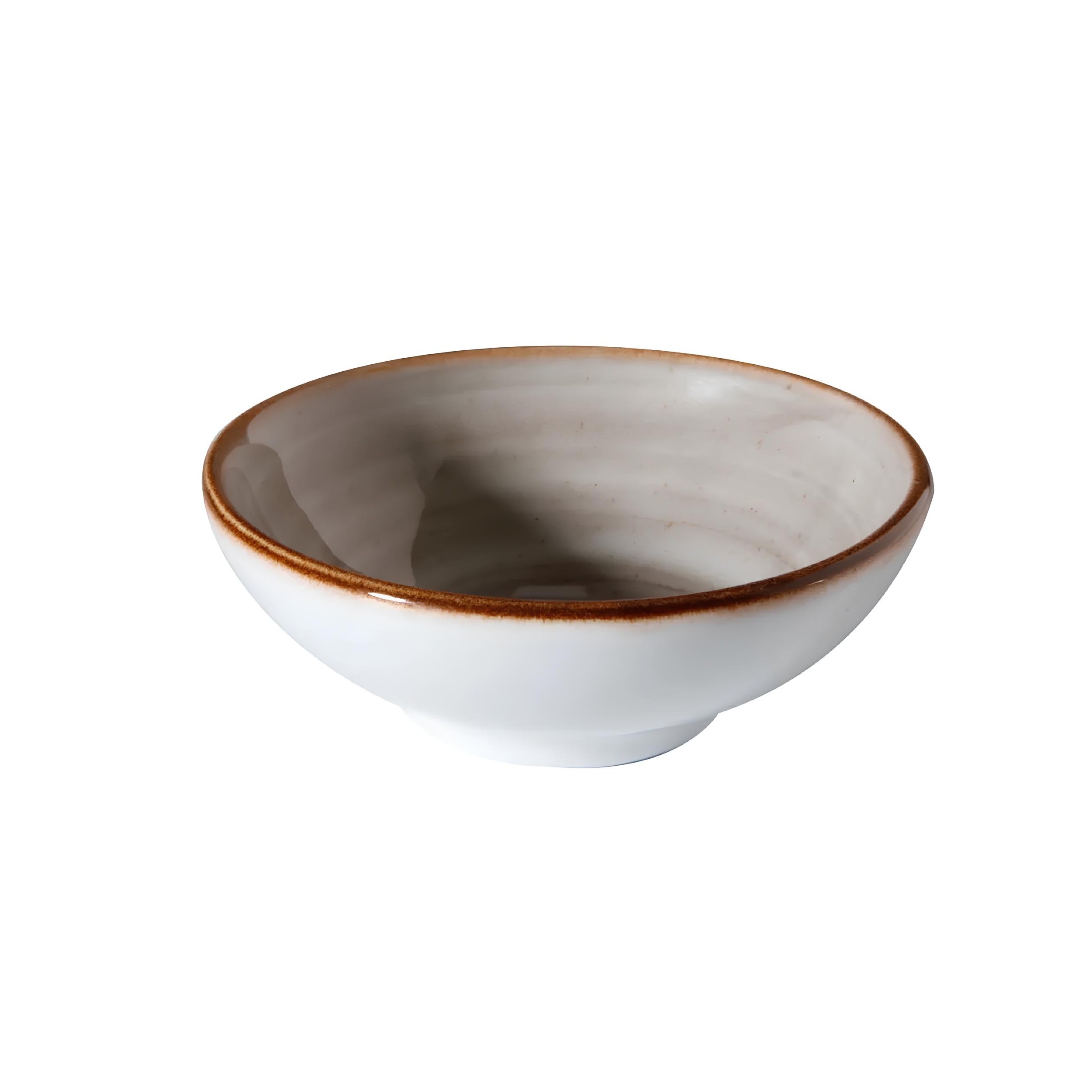 TIGELA MINI PORCELANA GRIS ARTISAN 10CM     