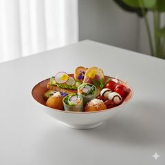 TIGELA MINI PORCELANA 80ML 4CM ARTISAN SALMÃO    