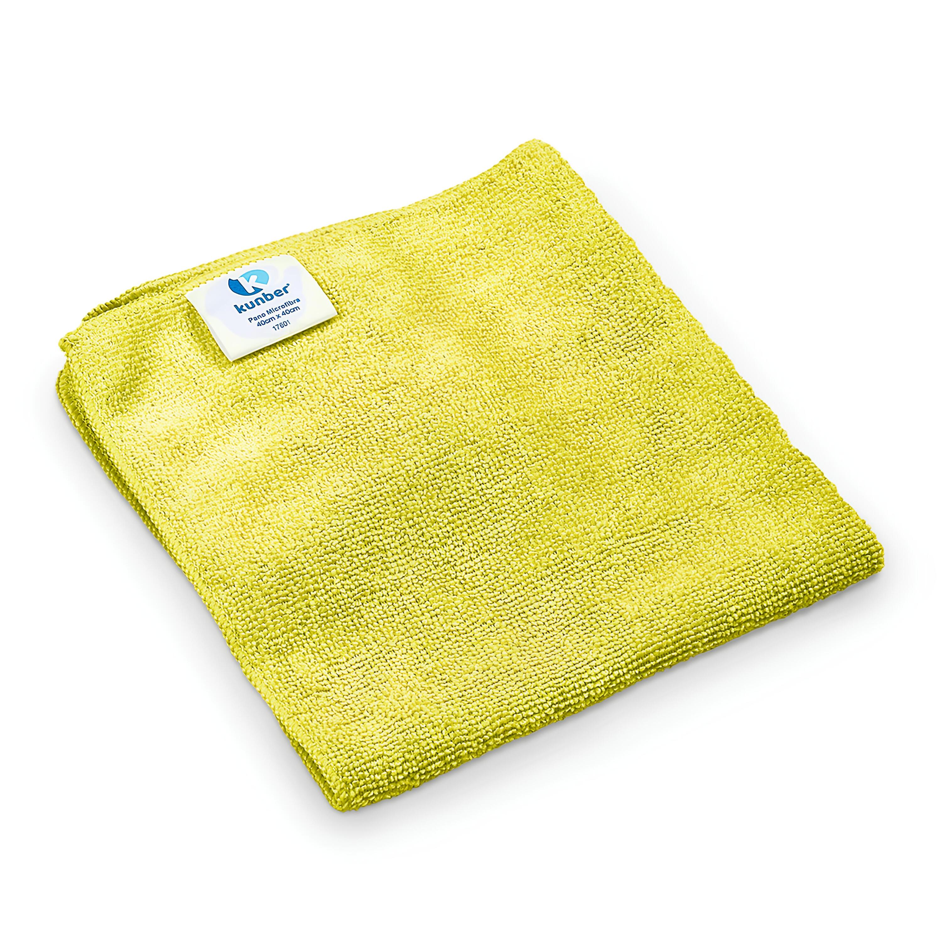 PANO MICROFIBRA 30X30CM AMARELO       