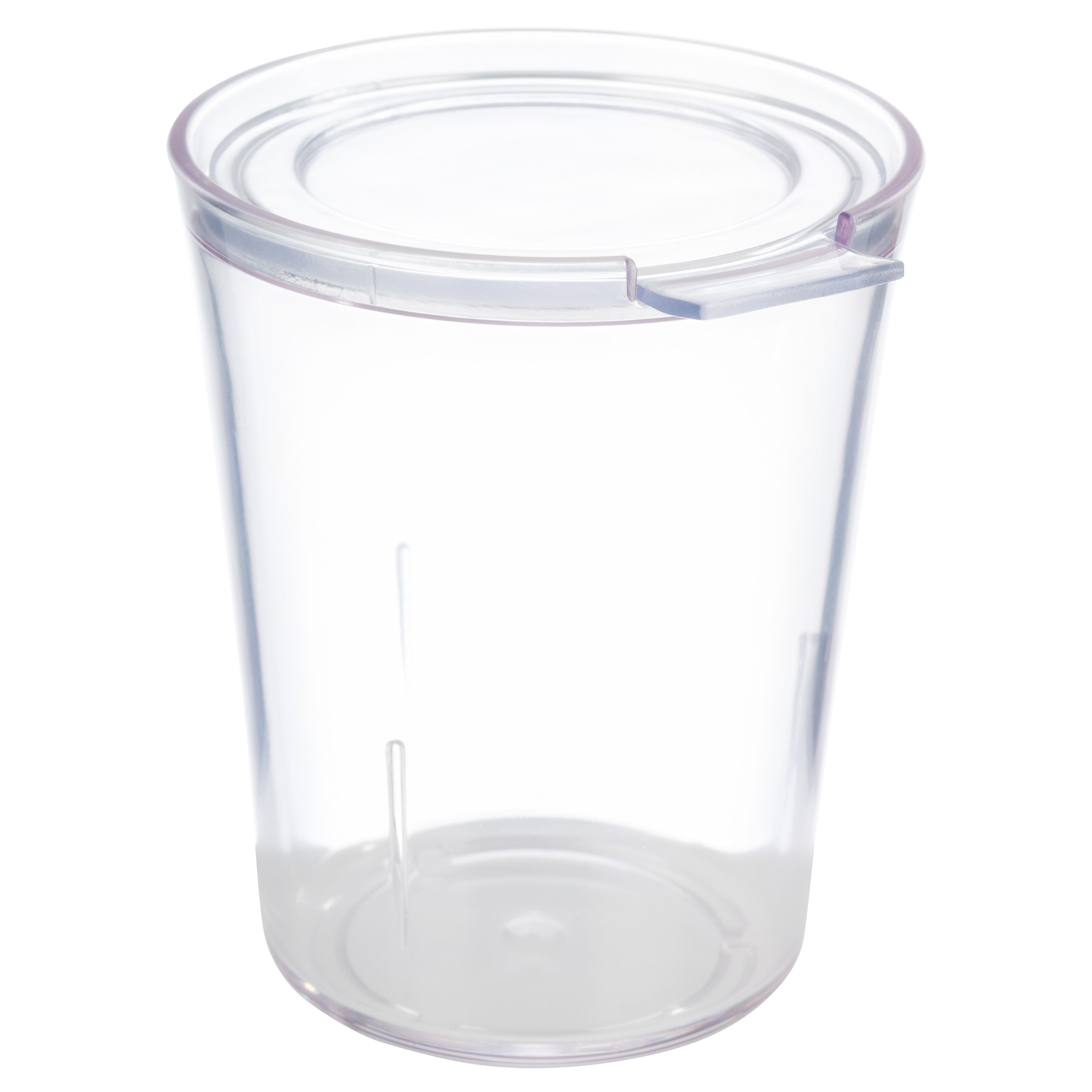 COPO PLÁSTICO SAN EMPILHÁVEL TAMPA 250ML 10CM    