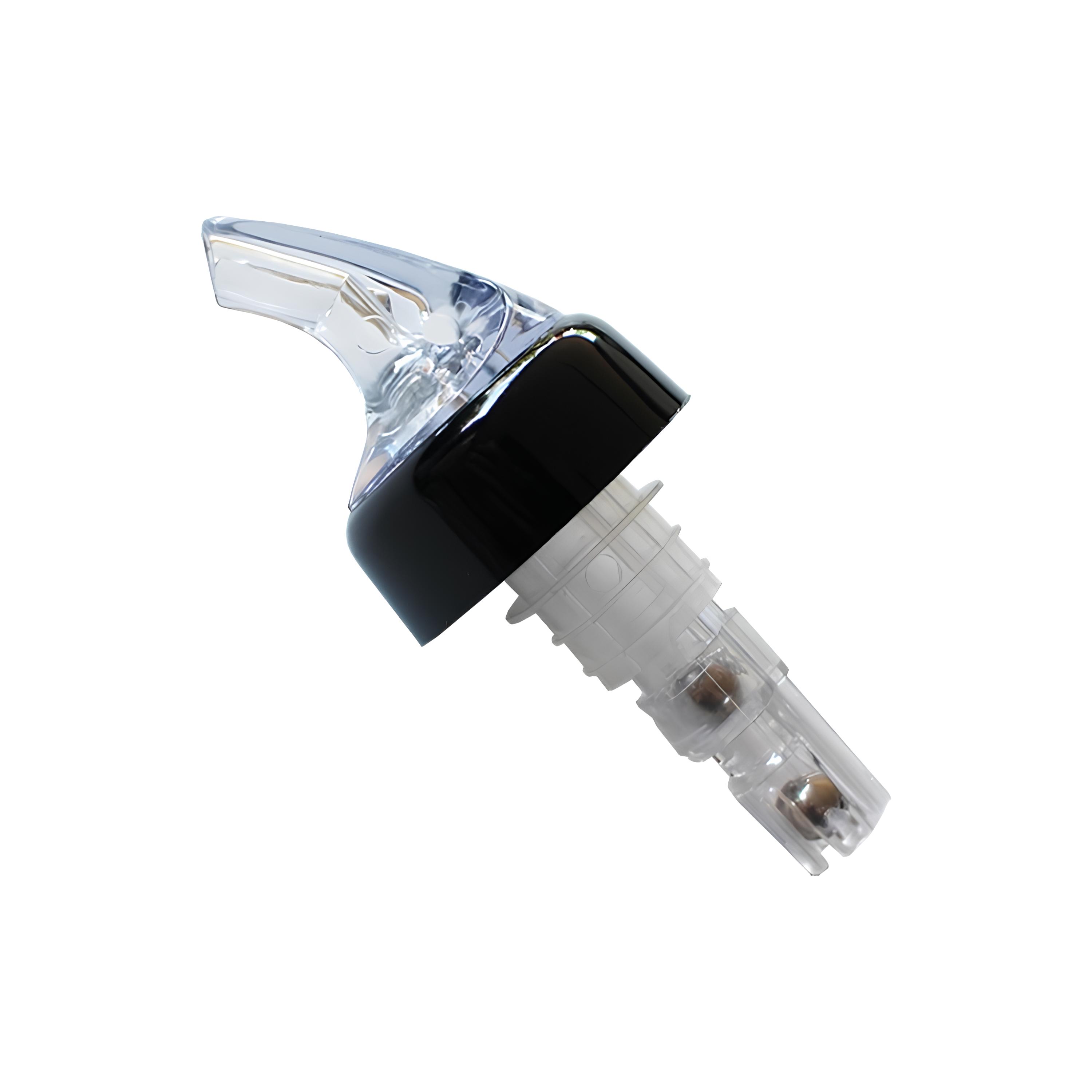 DOSADOR PLÁSTICO 50ML 10CM PRETO
