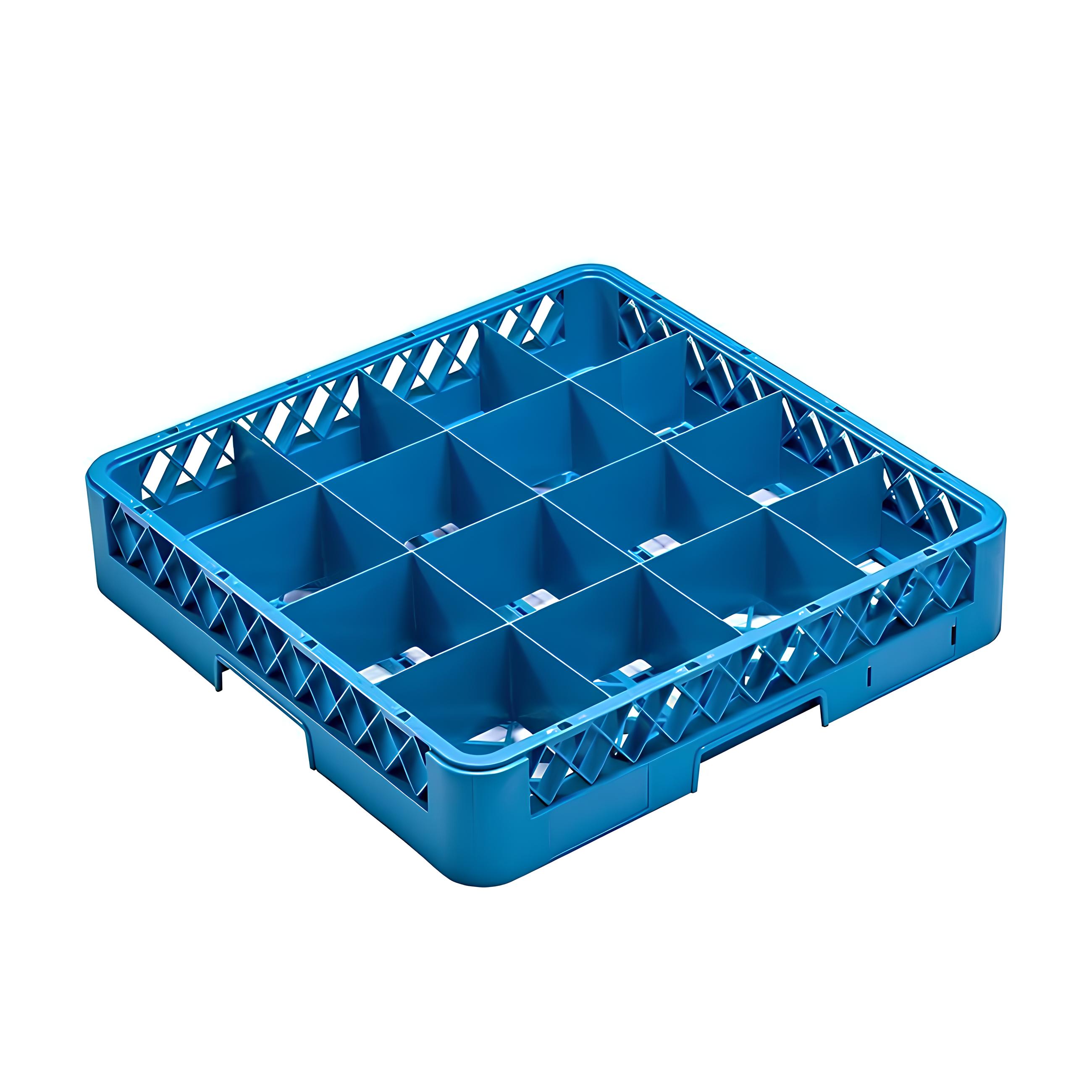 BASE PLÁSTICA RACK 16 COMPARTIMENTOS 50X50CM 11,5X11,5CM    