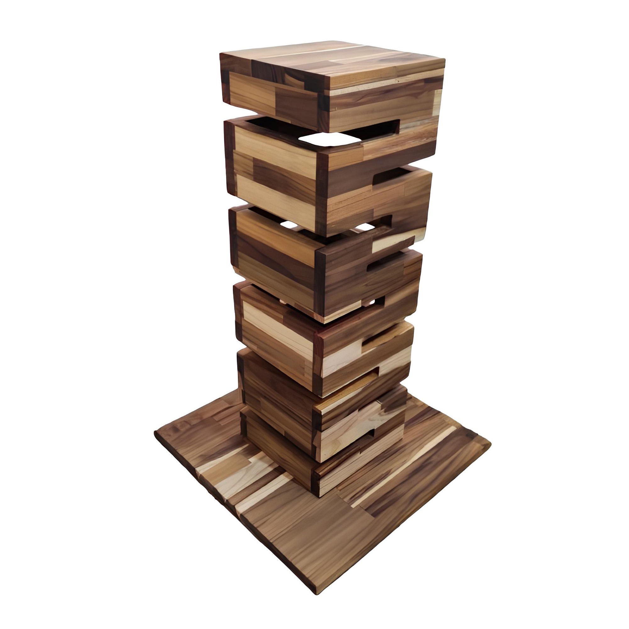 TORRE BUFFET EXTRA TAMPA MADEIRA 19X19CM     