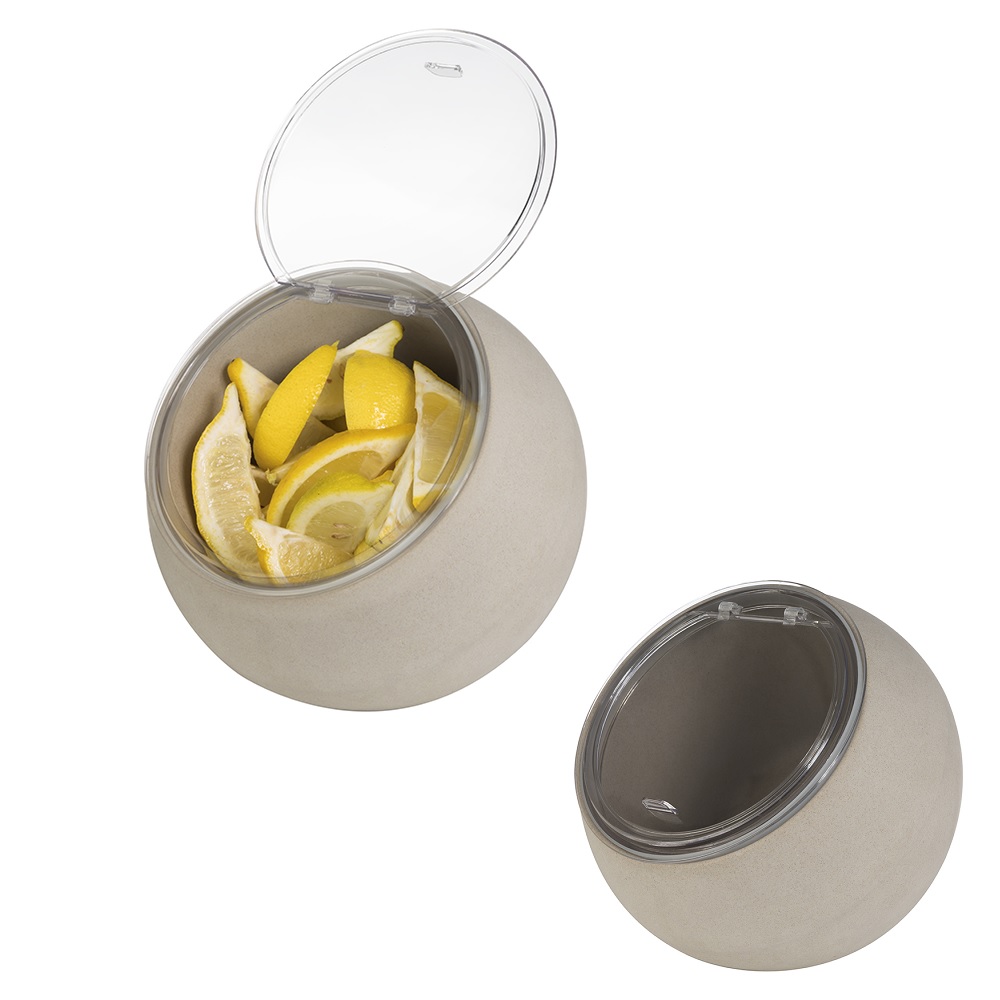 BOWL MELAMINA TAMPA SAN 19CM 800ML CINZA MOON   