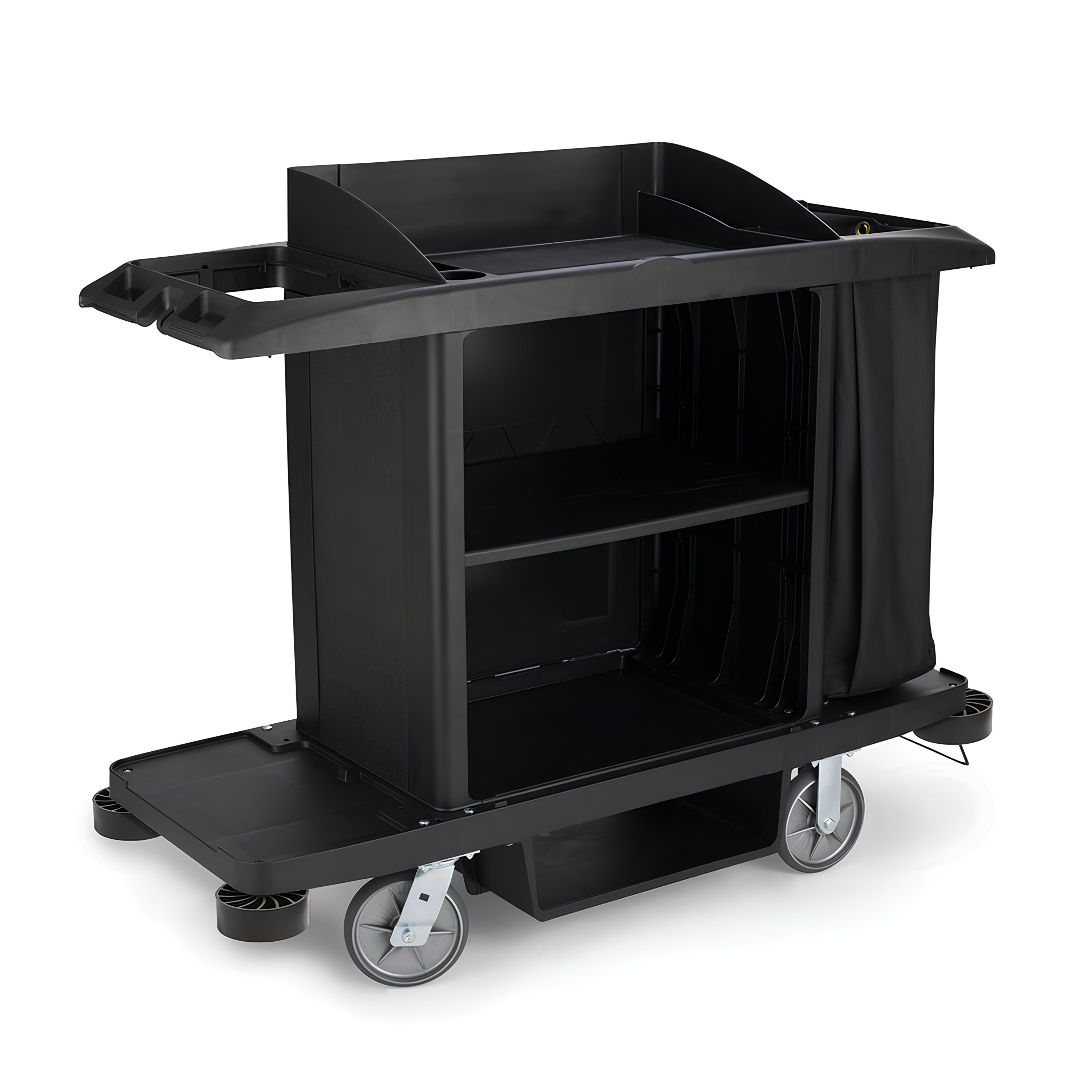 CARRO CAMAREIRA BOLSA PORTA ASPIRADOR PRATELEIRA INFERIOR 152,4X55,9CM RUBBERMAID  