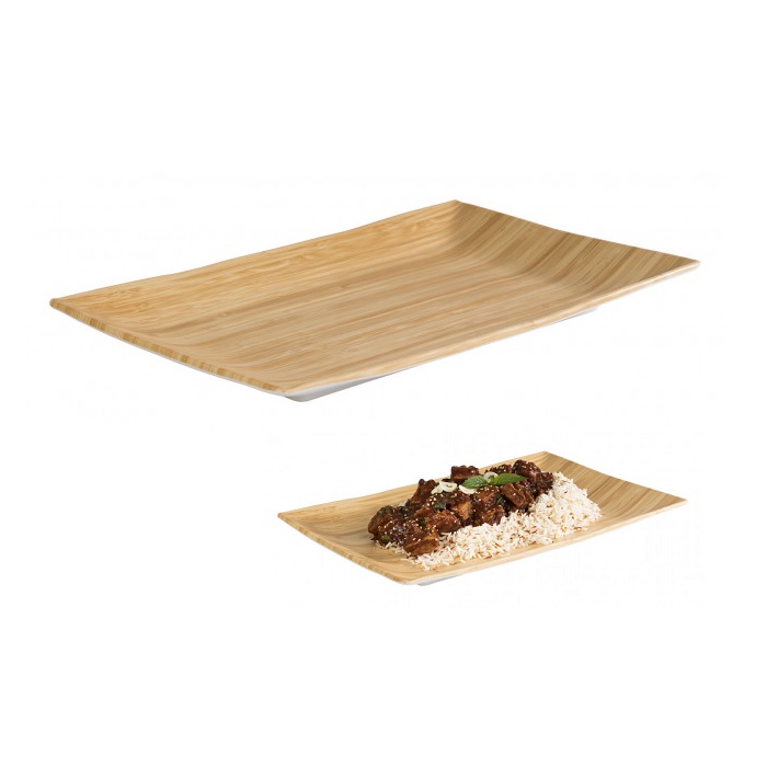 TRAVESSA BUFFET MELAMINA 34,5X21,5CM BAMBOO      