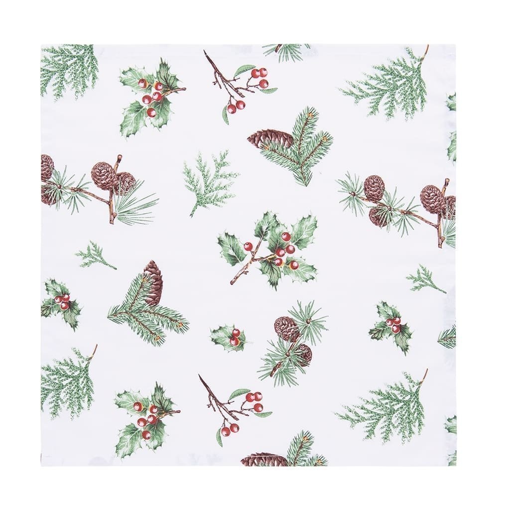 KIT 4 GUARDANAPOS ALGODÃO 40X40CM CHRISTMAS HOME    